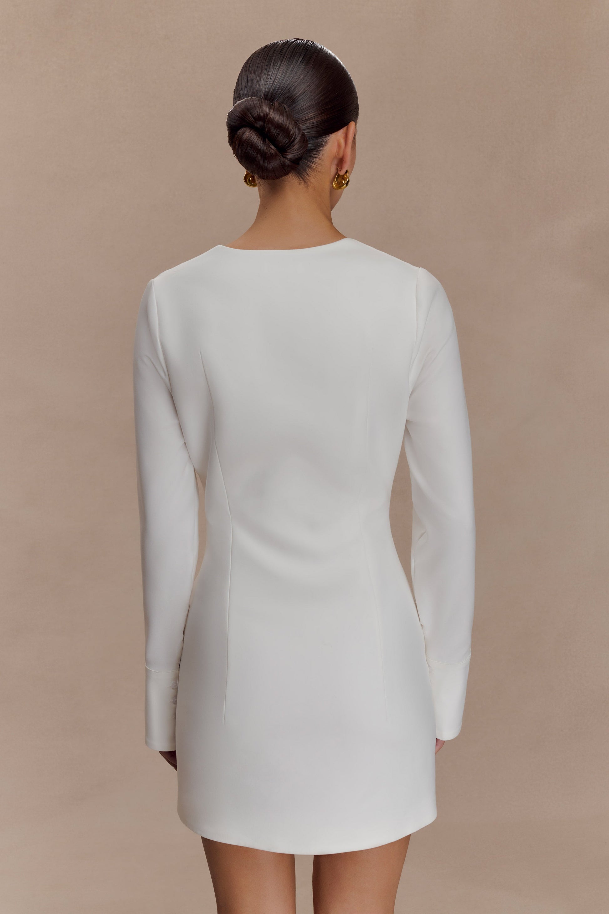 Carina Peplum Cotton Shirt Dress / White | MESHKI | M Carina Peplum Cotton Shirt Dress / White | MESHKI | M