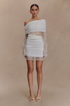 Luxie Lace Knit Mini Dress - Ivory