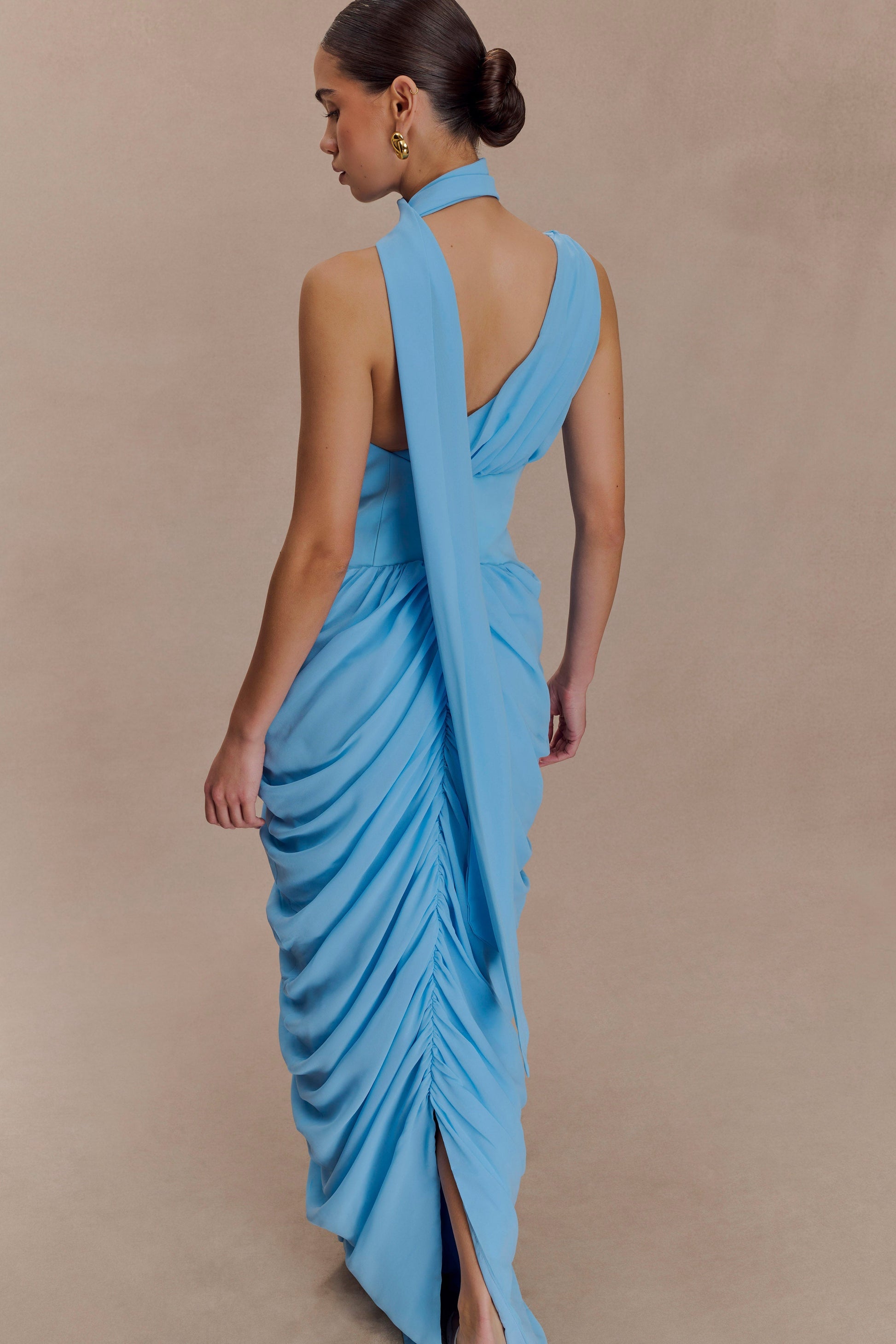 Alex Chiffon Maxi Dress / Blue | MESHKI