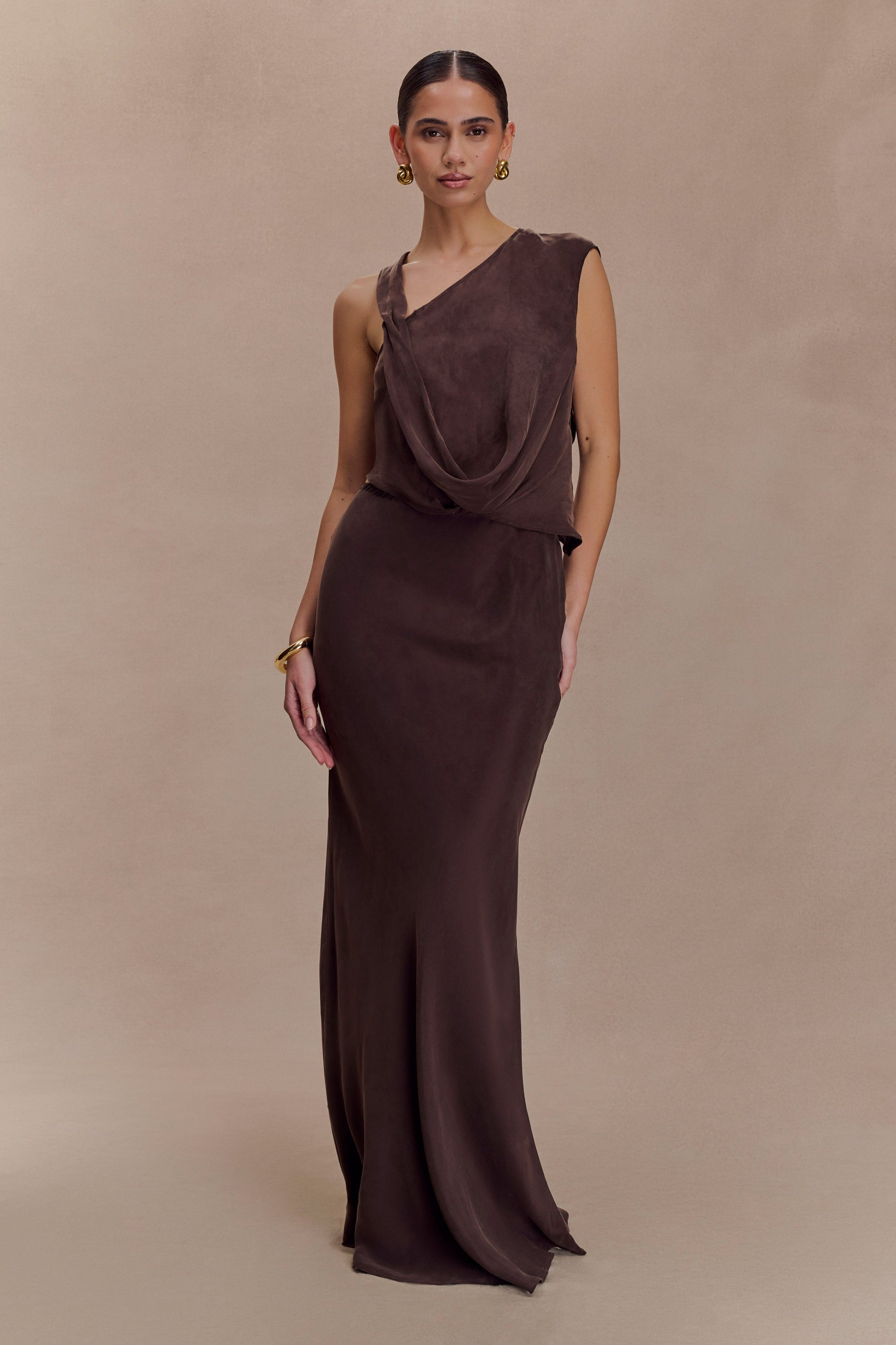 Violeta Asymmetric Top - Dark Chocolate #5