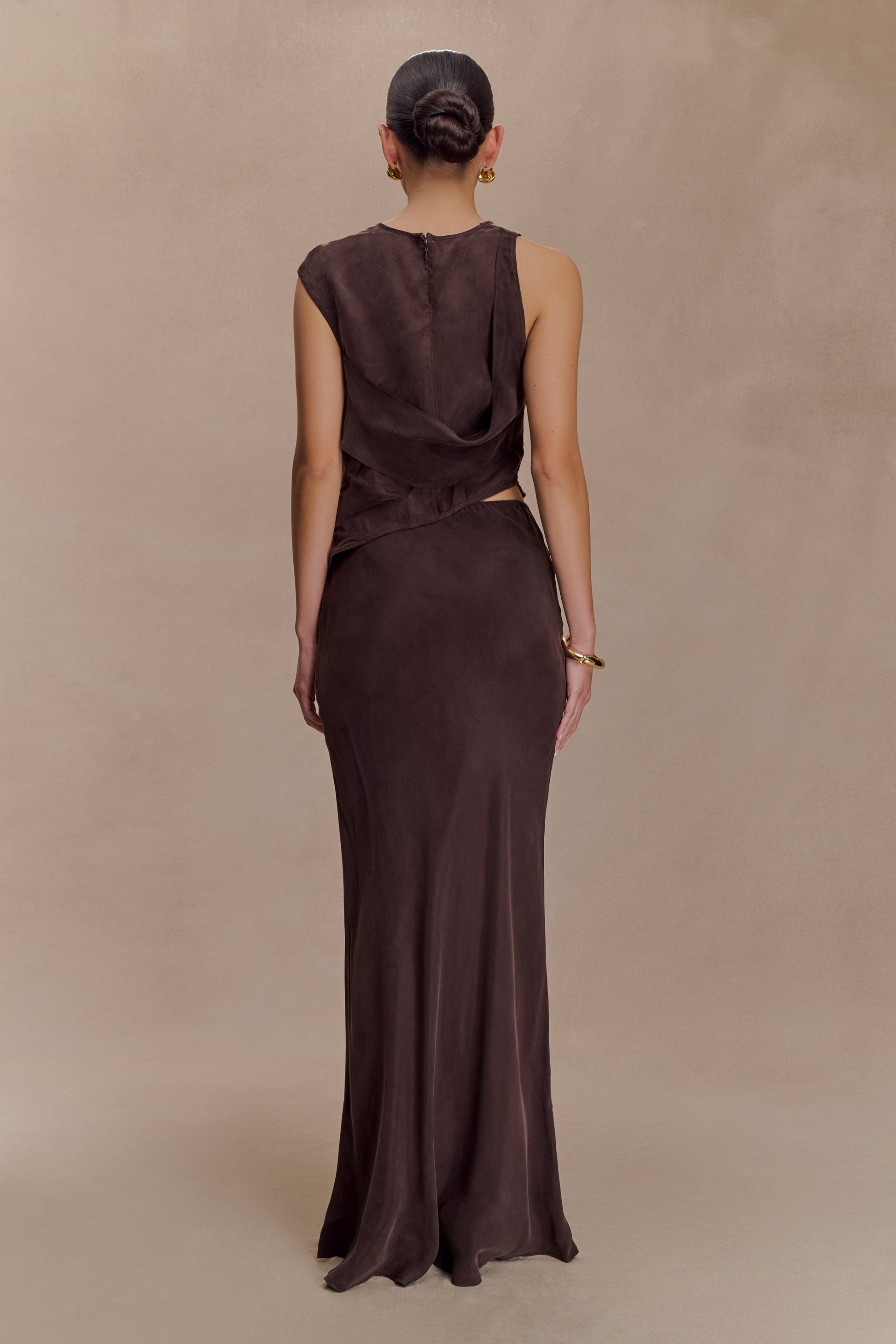 Violeta Asymmetric Top - Dark Chocolate #4