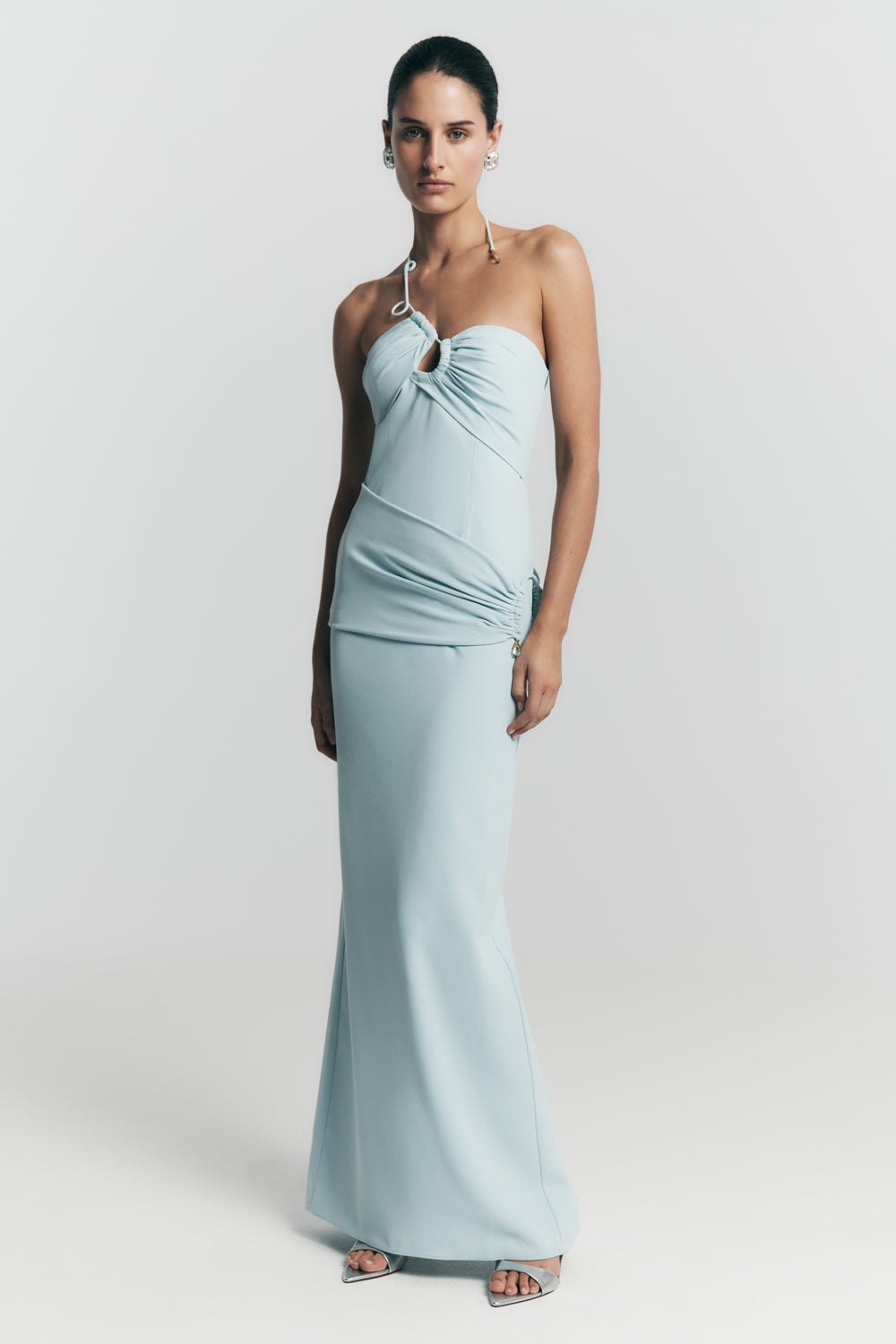 Lalia Teardrop Maxi Dress - Powder Blue #2