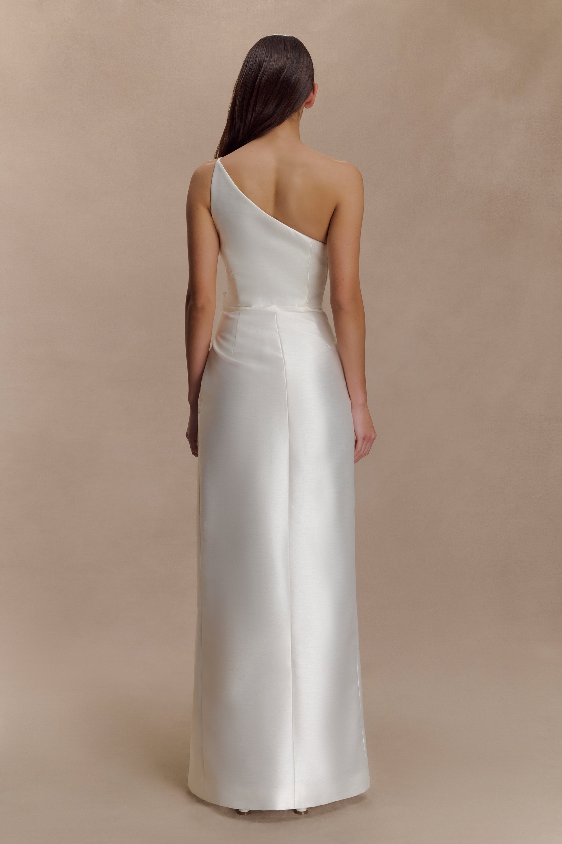 Francine One Shoulder Maxi Dress - Ivory | MESHKI US Francine One Shoulder Maxi Dress - Ivory | MESHKI US