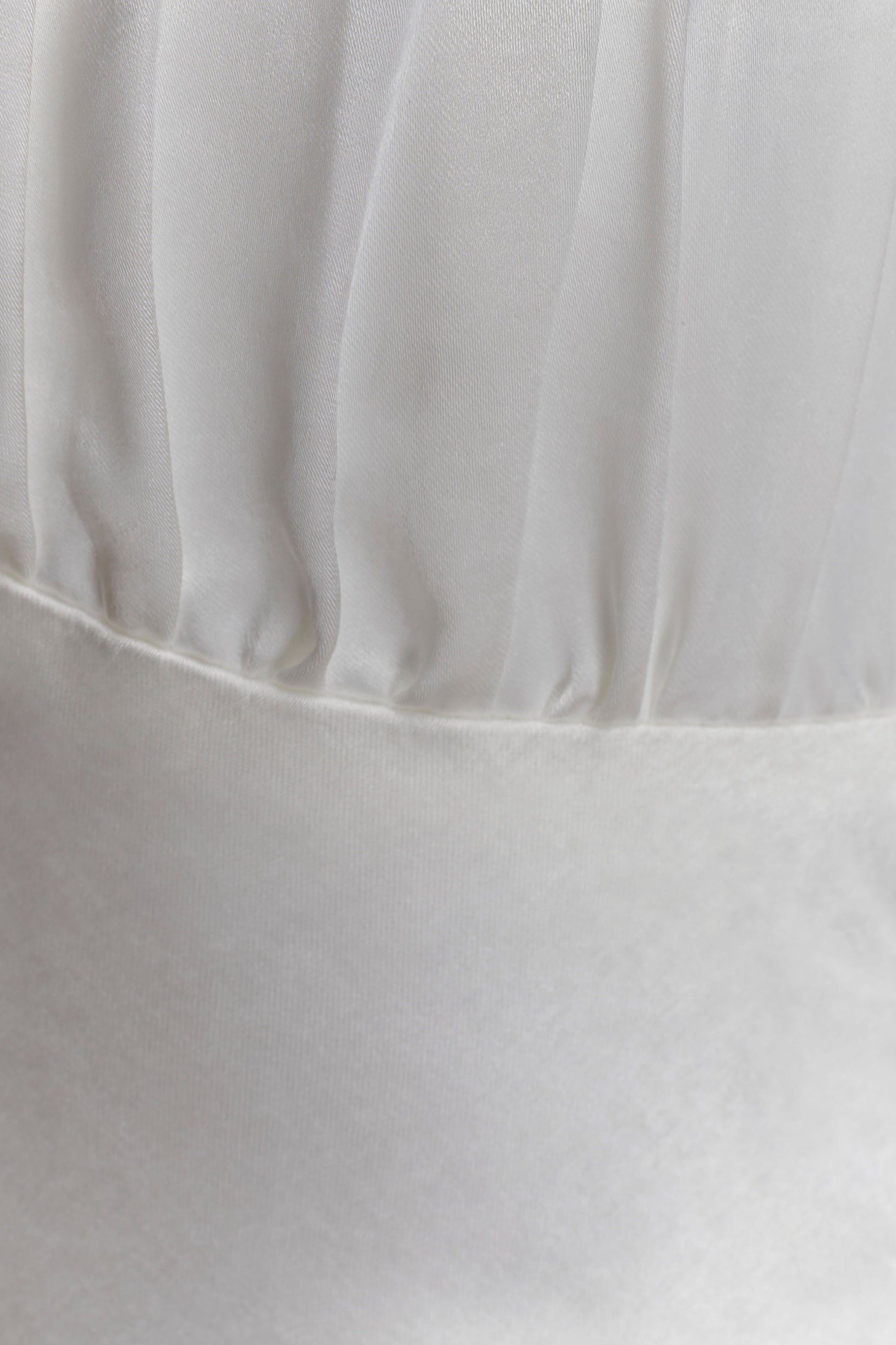 Alice Satin Halter Maxi Dress - White #9