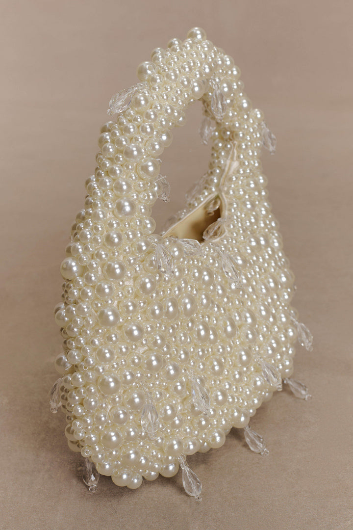 Keke Bead Strap Cut-Out Mini Dress Ivory