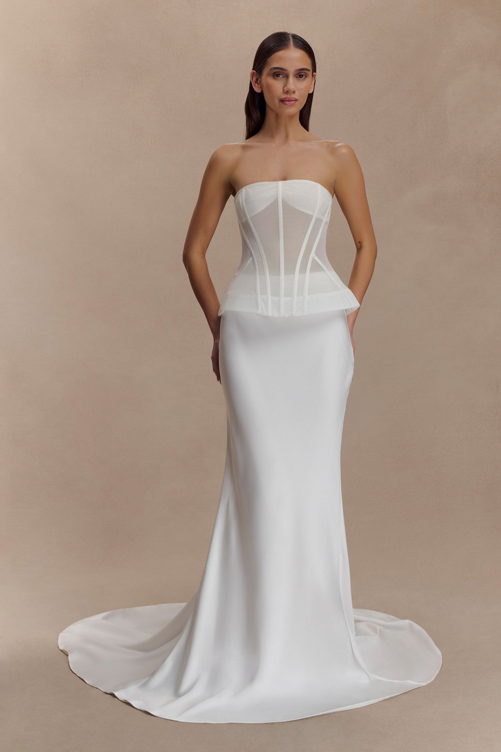 Zoe Structured Corset - White #2