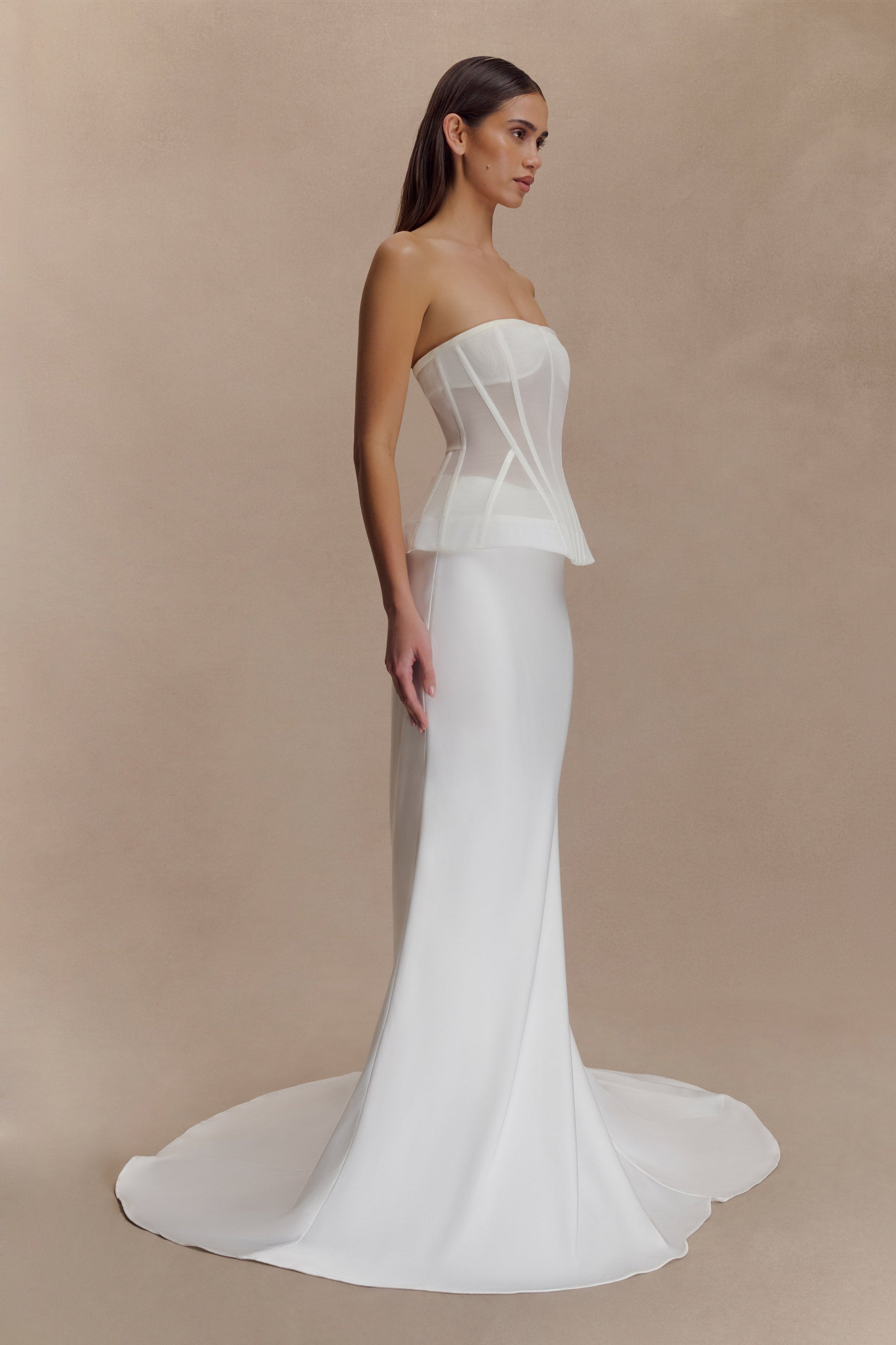 Zoe Structured Corset - White #7