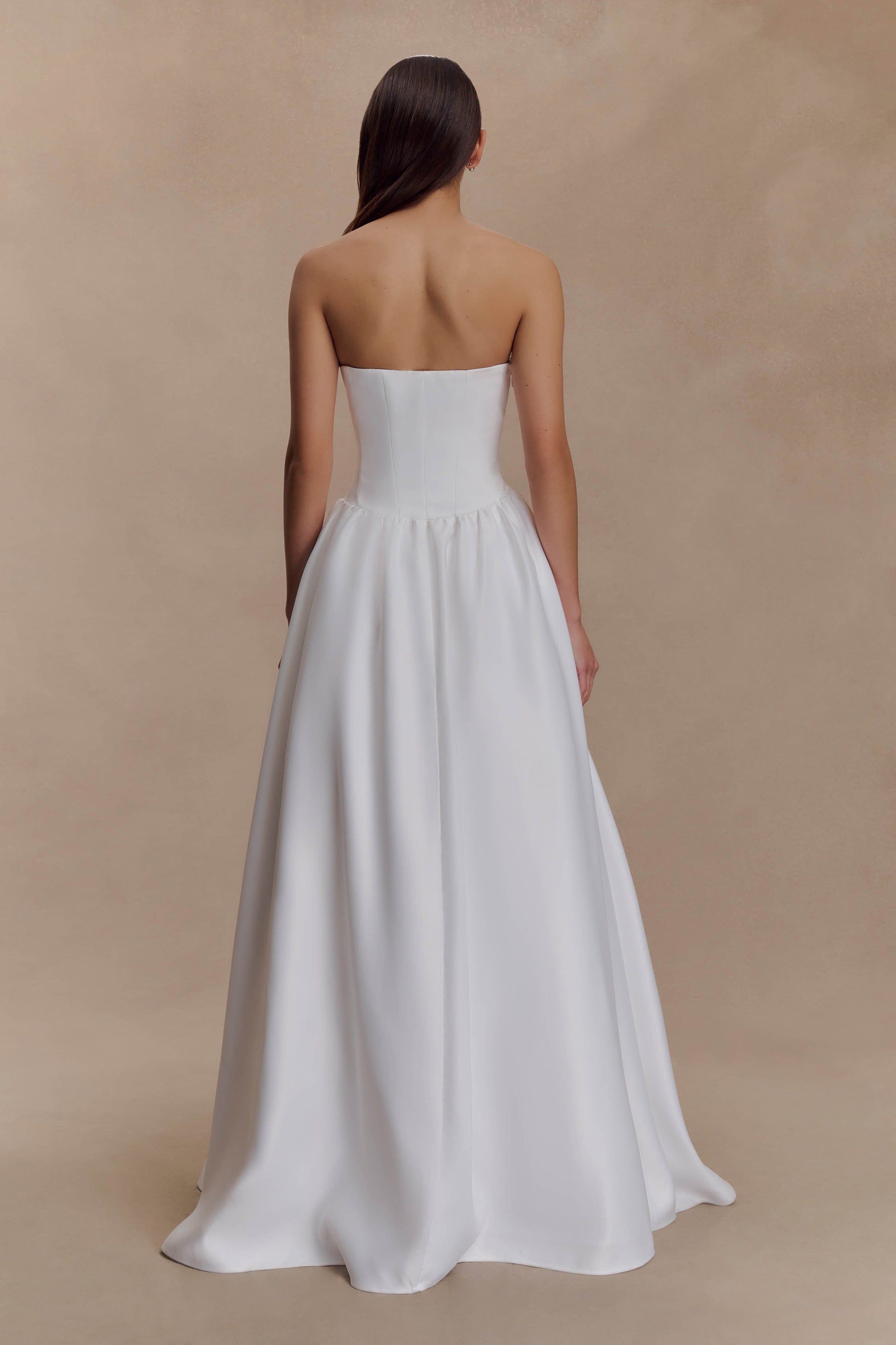 Elizabeth Strapless Corset Maxi Dress / White | Meshki | XXS Elizabeth Strapless Corset Maxi Dress / White | Meshki | XXS
