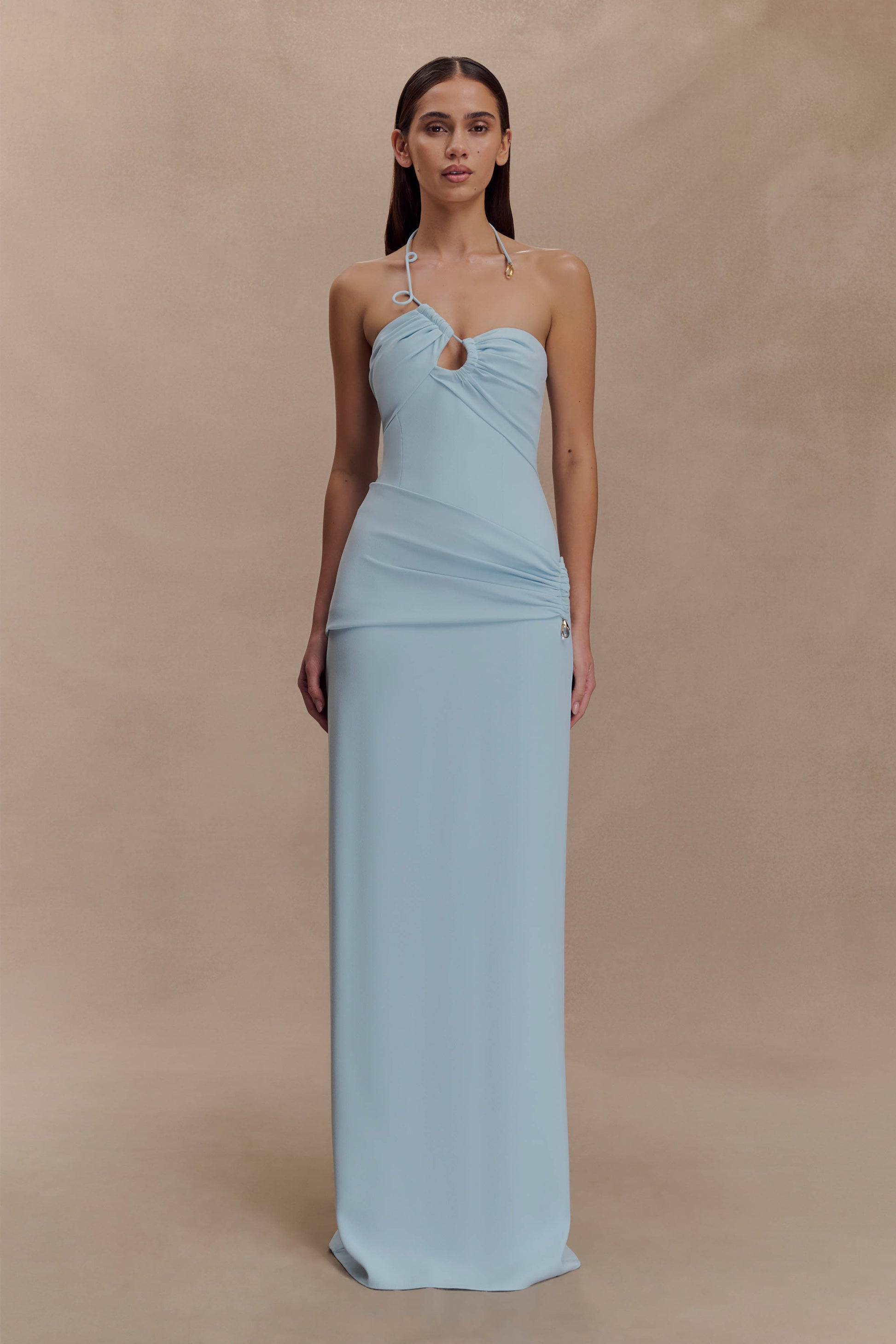 Lalia Teardrop Maxi Dress / Powder Blue | MESHKI