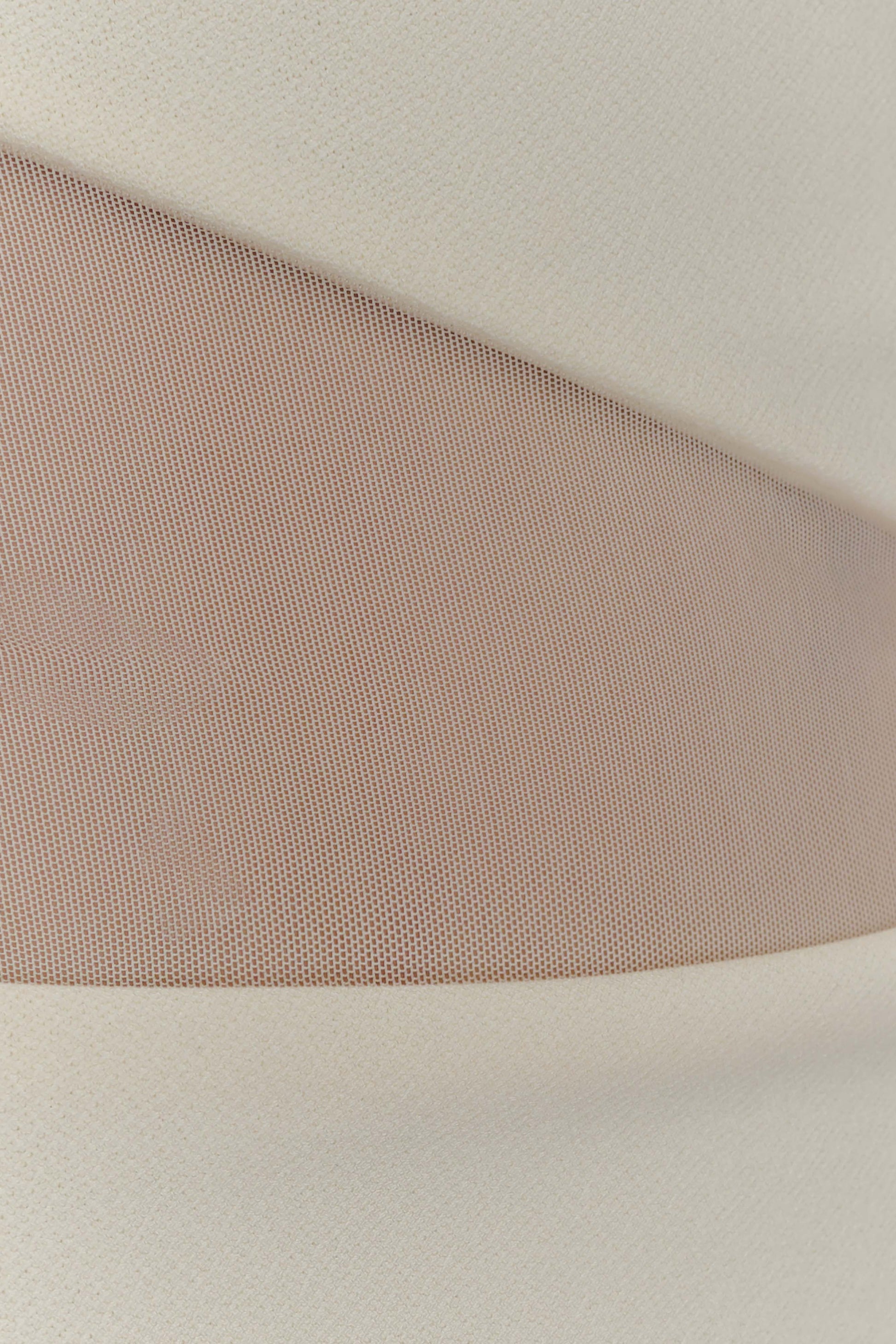 Vashti Cut Out Mesh Maxi Dress - Ivory #5