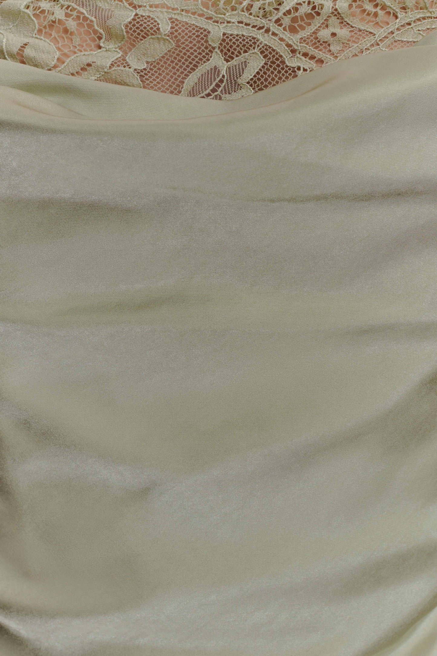 Isadora Lace & Satin Maxi Dress - Sage