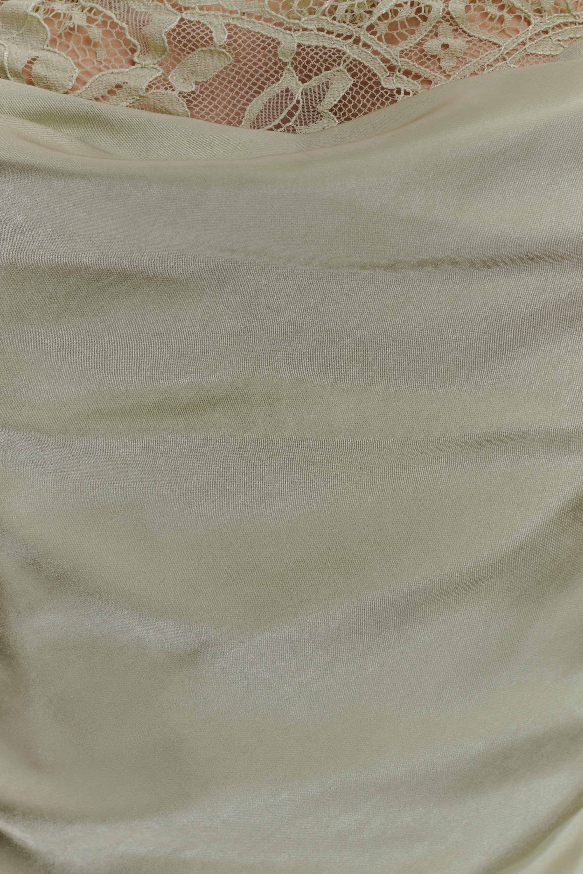 Isadora Lace & Satin Maxi Dress - Sage #6