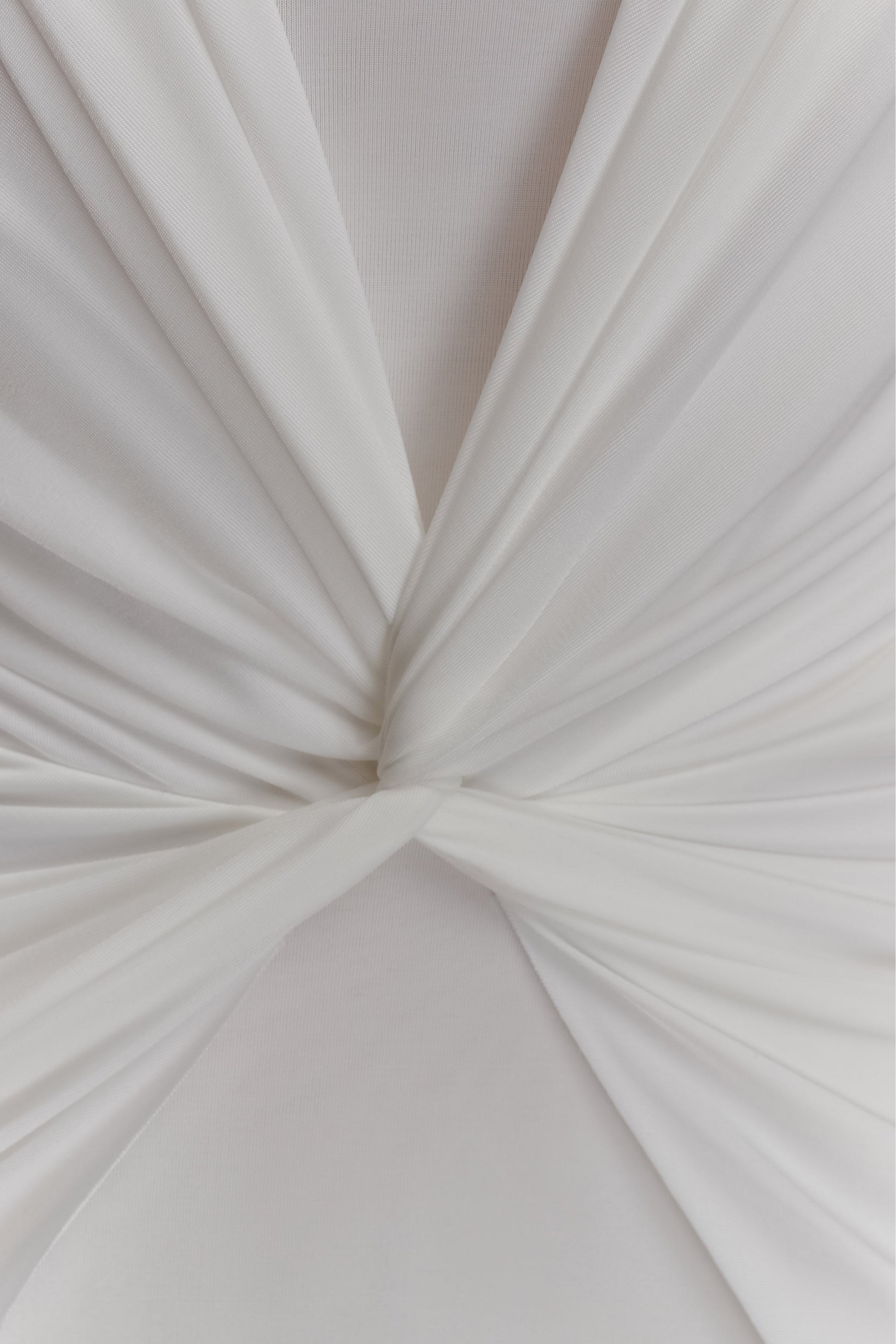 Mirren Strapless Slinky Maxi Dress - White #5