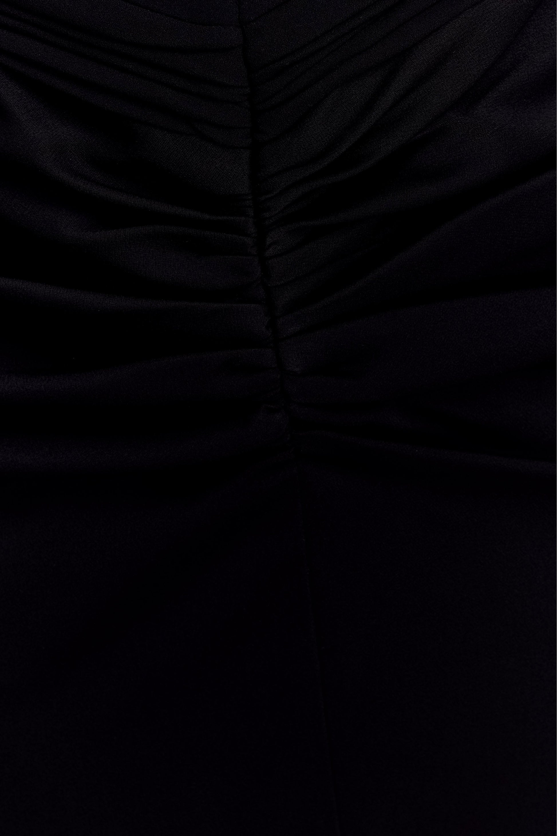 Vivianne Low Neck Maxi Dress - Black #4