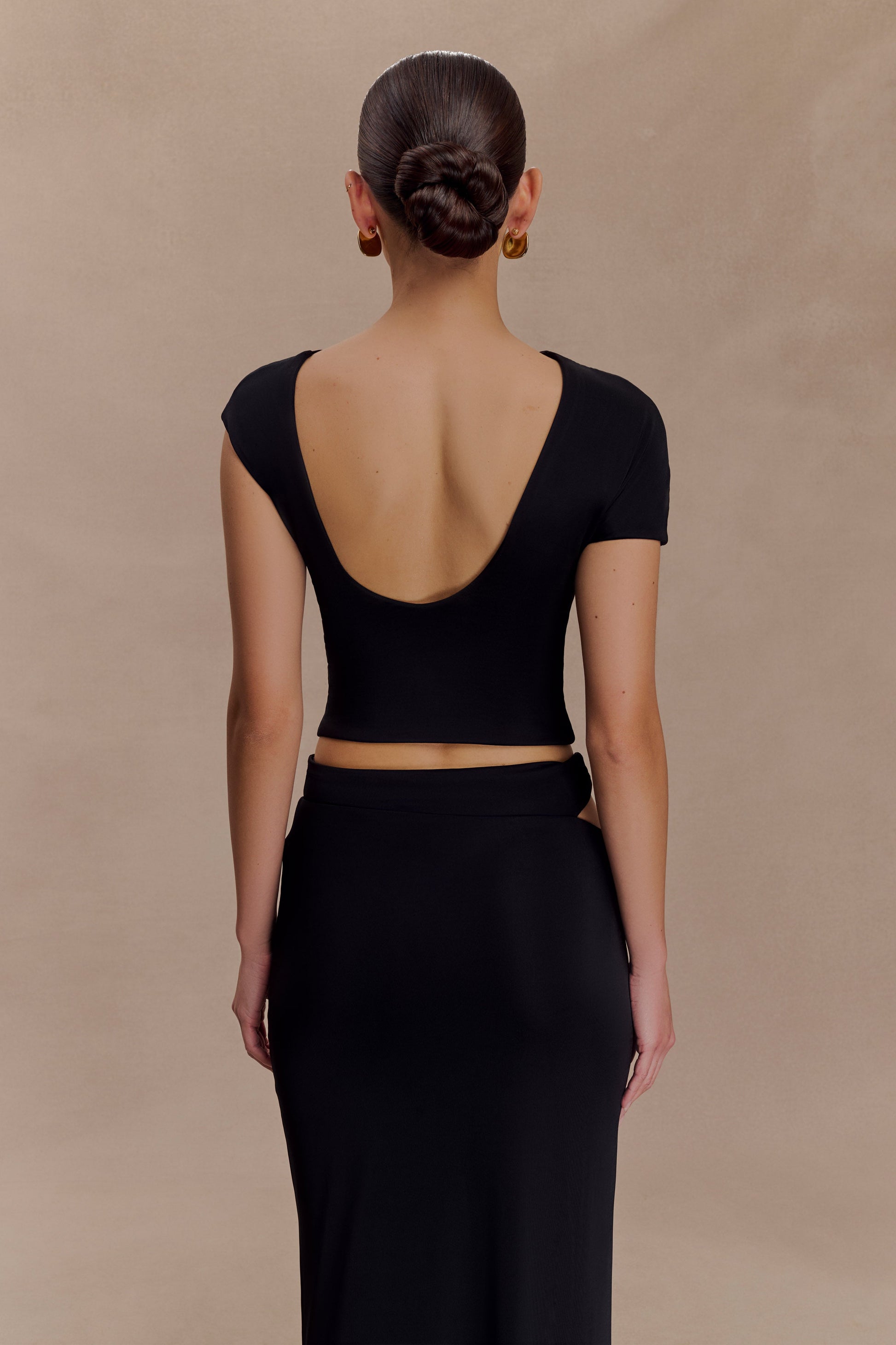 Haven Slinky Twist Top - Black #3