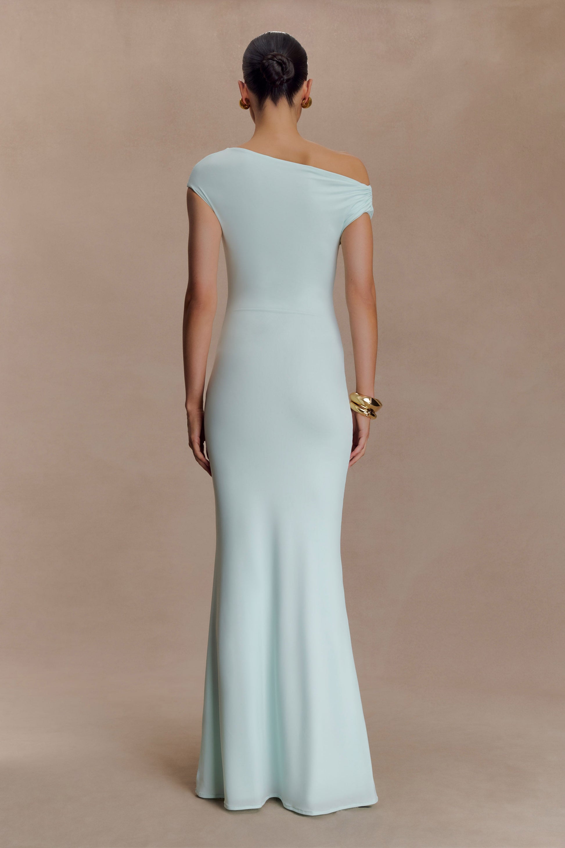 Kinsley Slinky Maxi Dress With Hardware / Lagoon | MESHKI