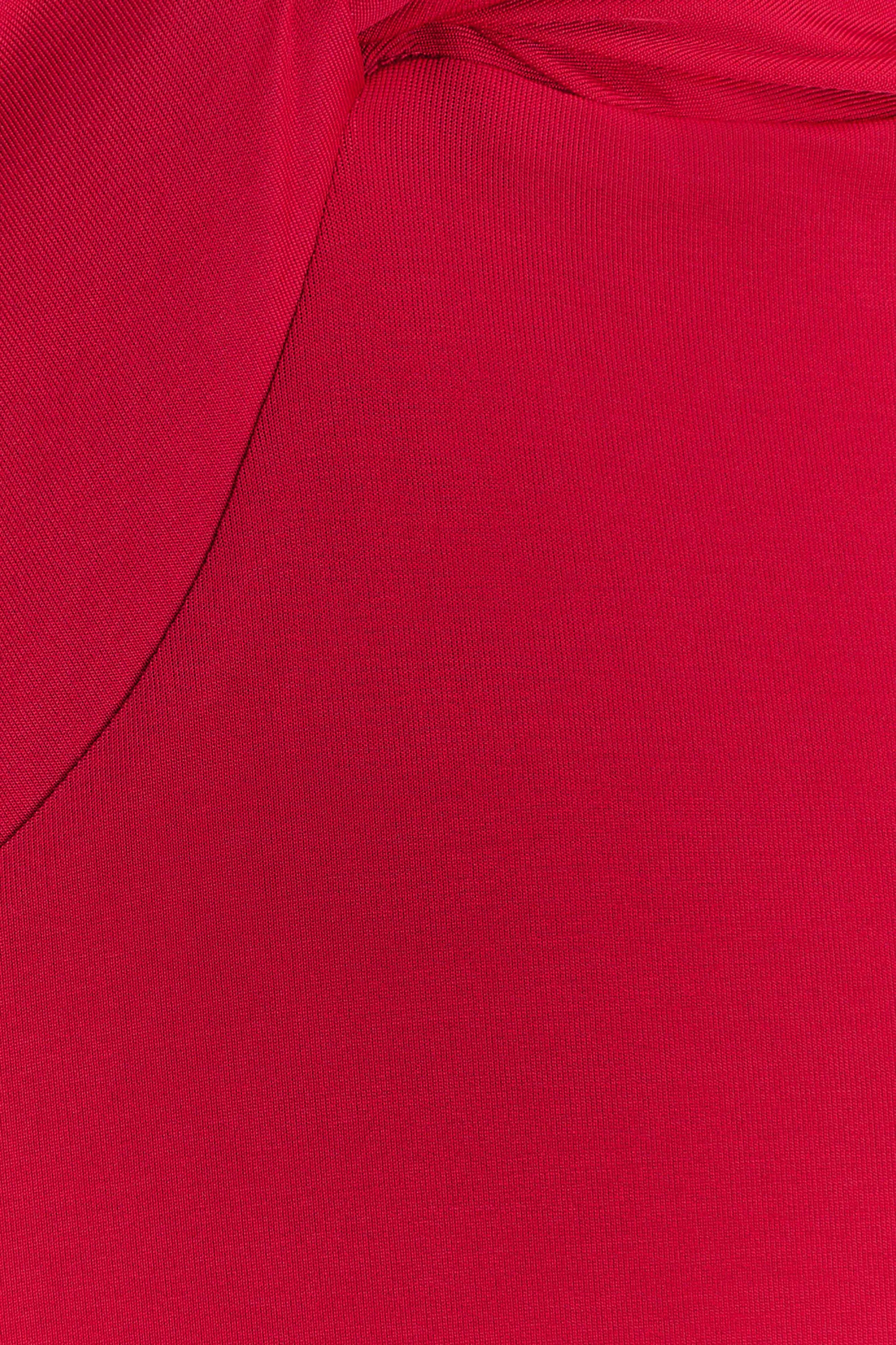 Stella Draped Slinky Maxi Dress - Fuchsia Pink #6