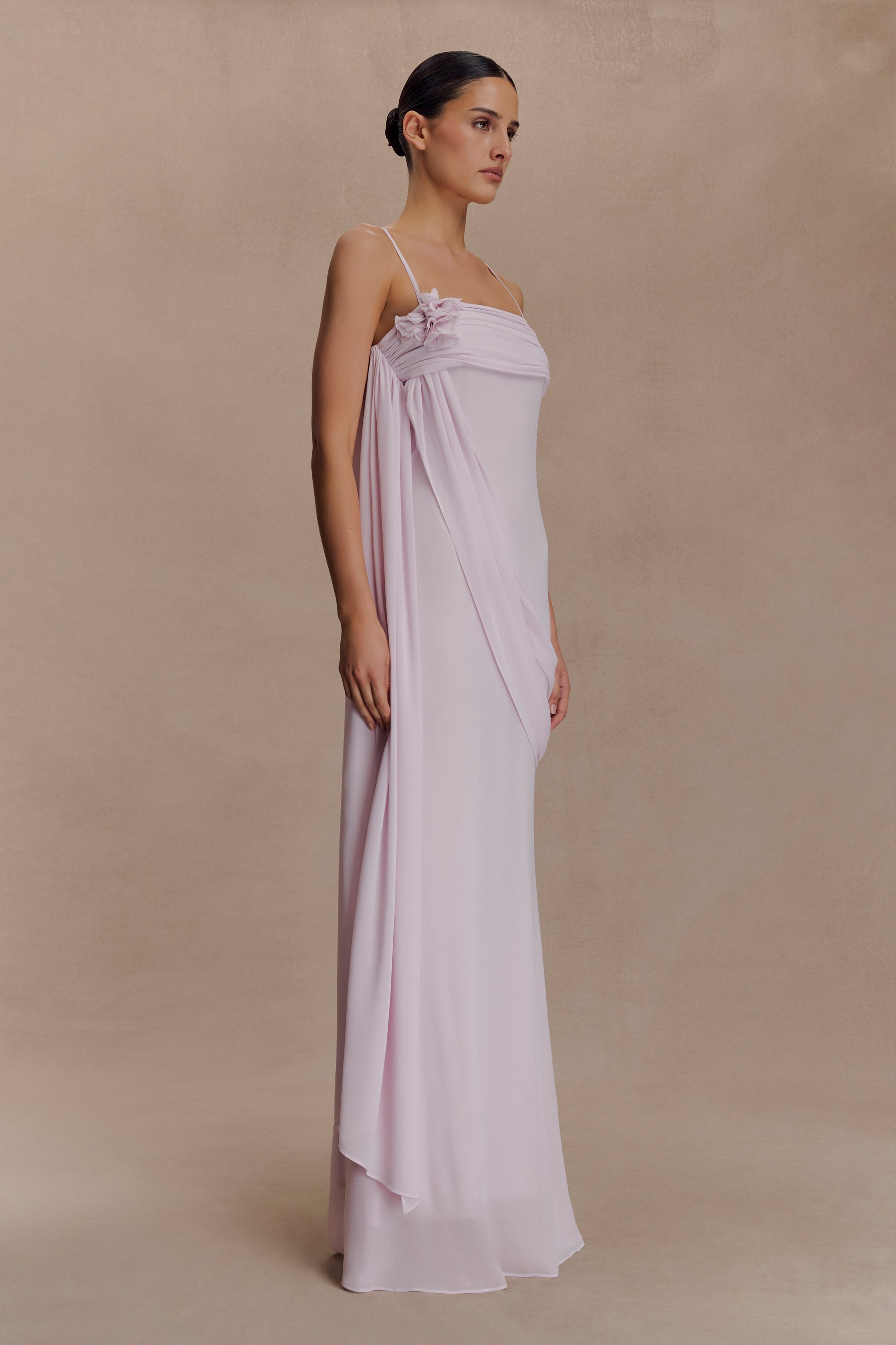 Leena Chiffon Maxi Dress - Light Lilac #4