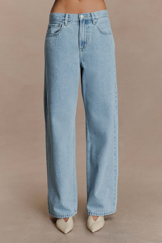 Mannon Mid Rise Denim Jeans - 80'S Blue