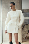Beatrice Blazer Mini Dress - Ivory