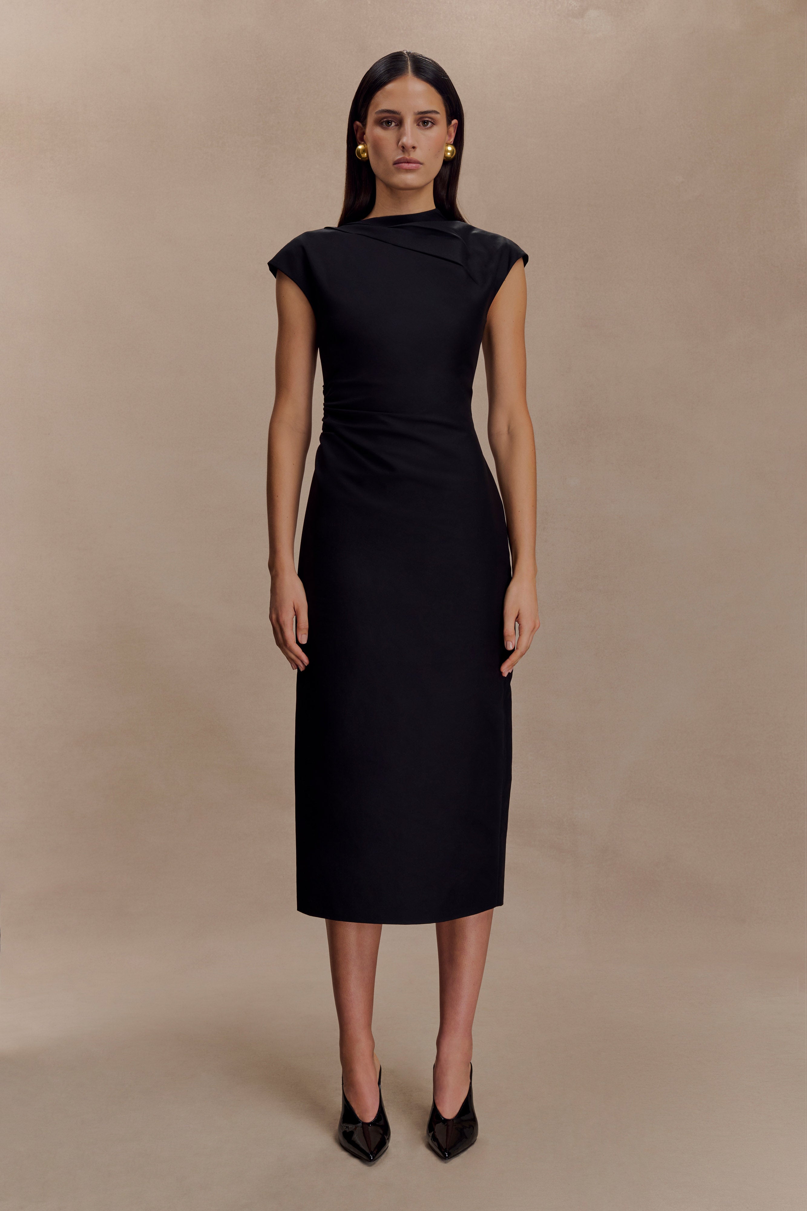 Black Midi Dresses - Shop Online | MESHKI US