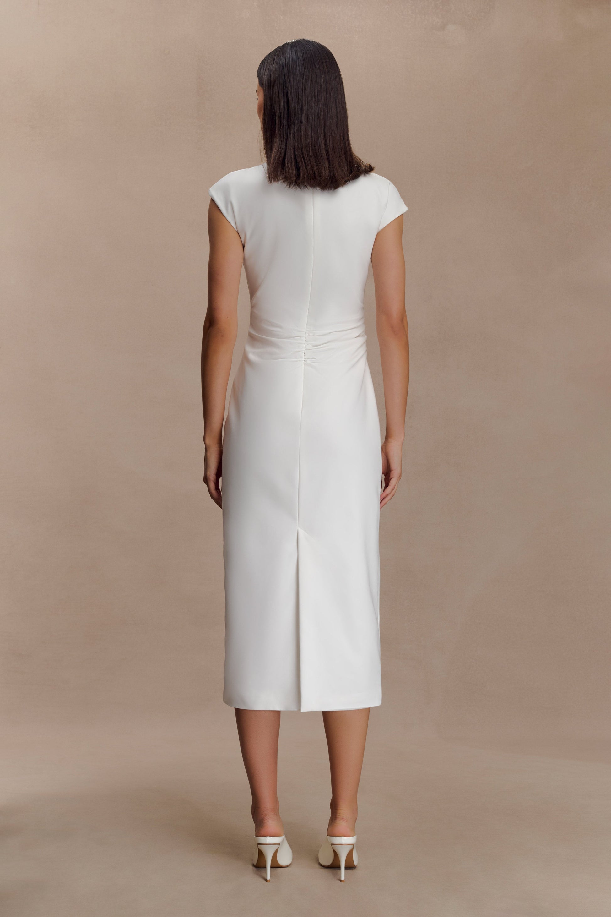 Lorena Cotton Midi Dress - White #2