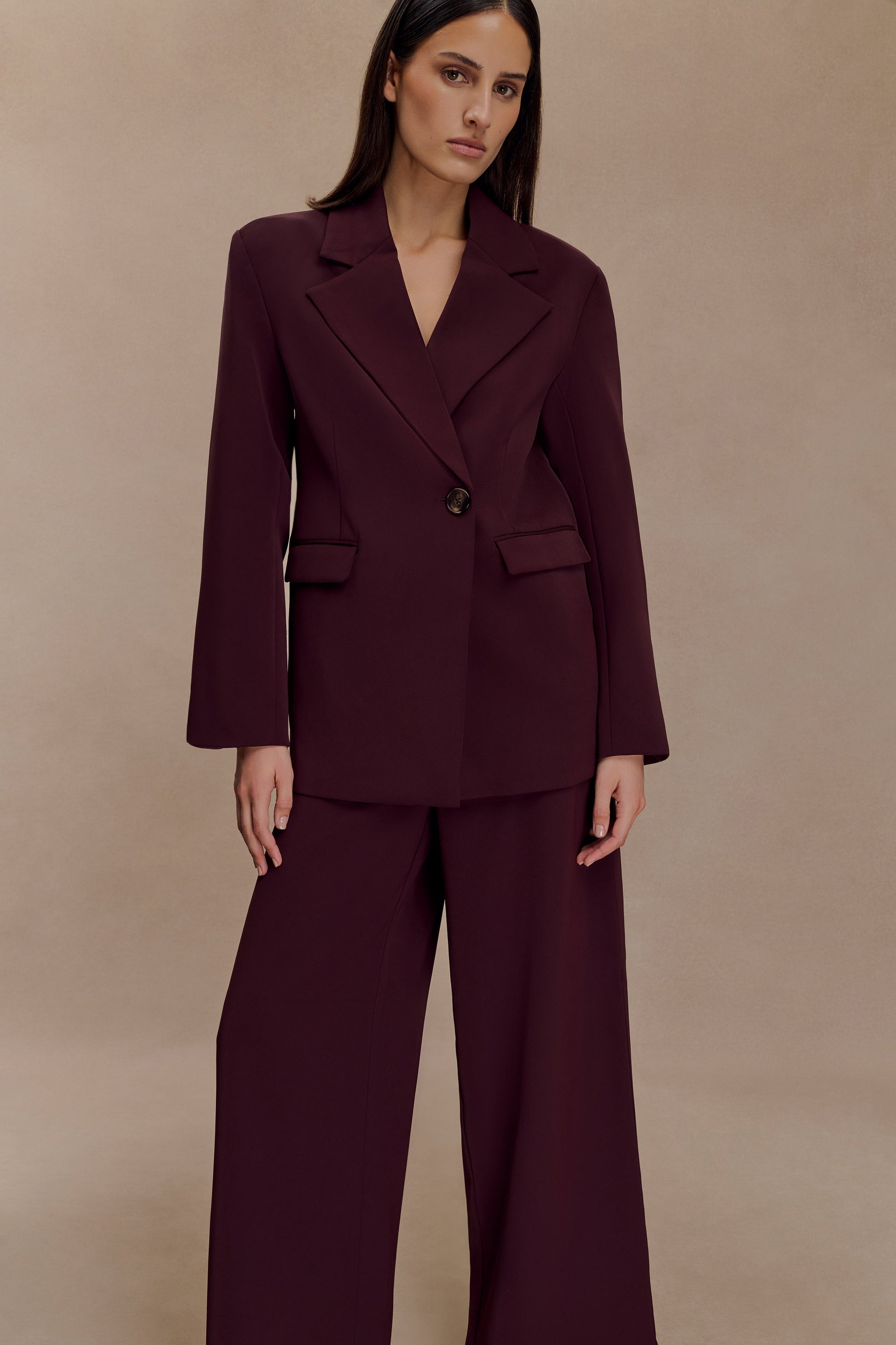 Mateo Oversized Blazer - Mahogany #3