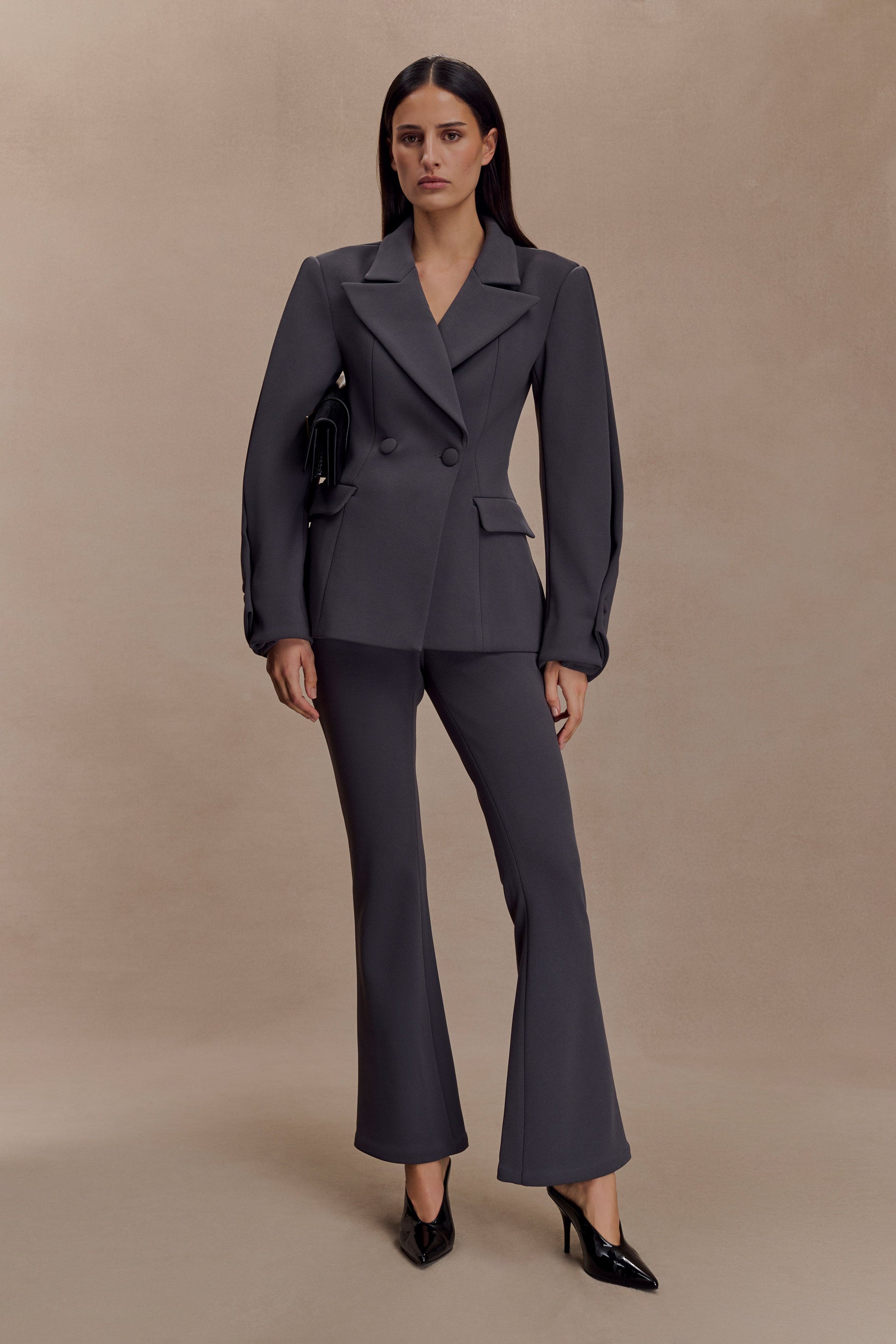 Wesley Structured Blazer - Charcoal Shadow #6