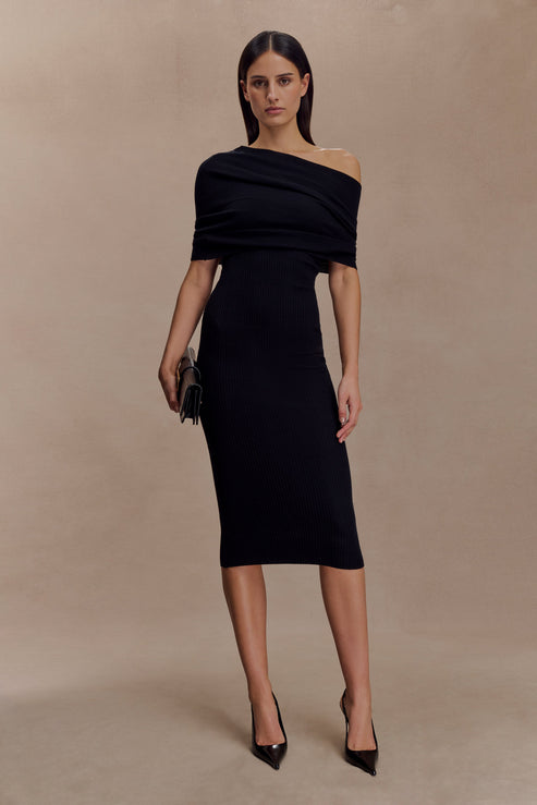 Cashmere Blend Knit Midi Dress
