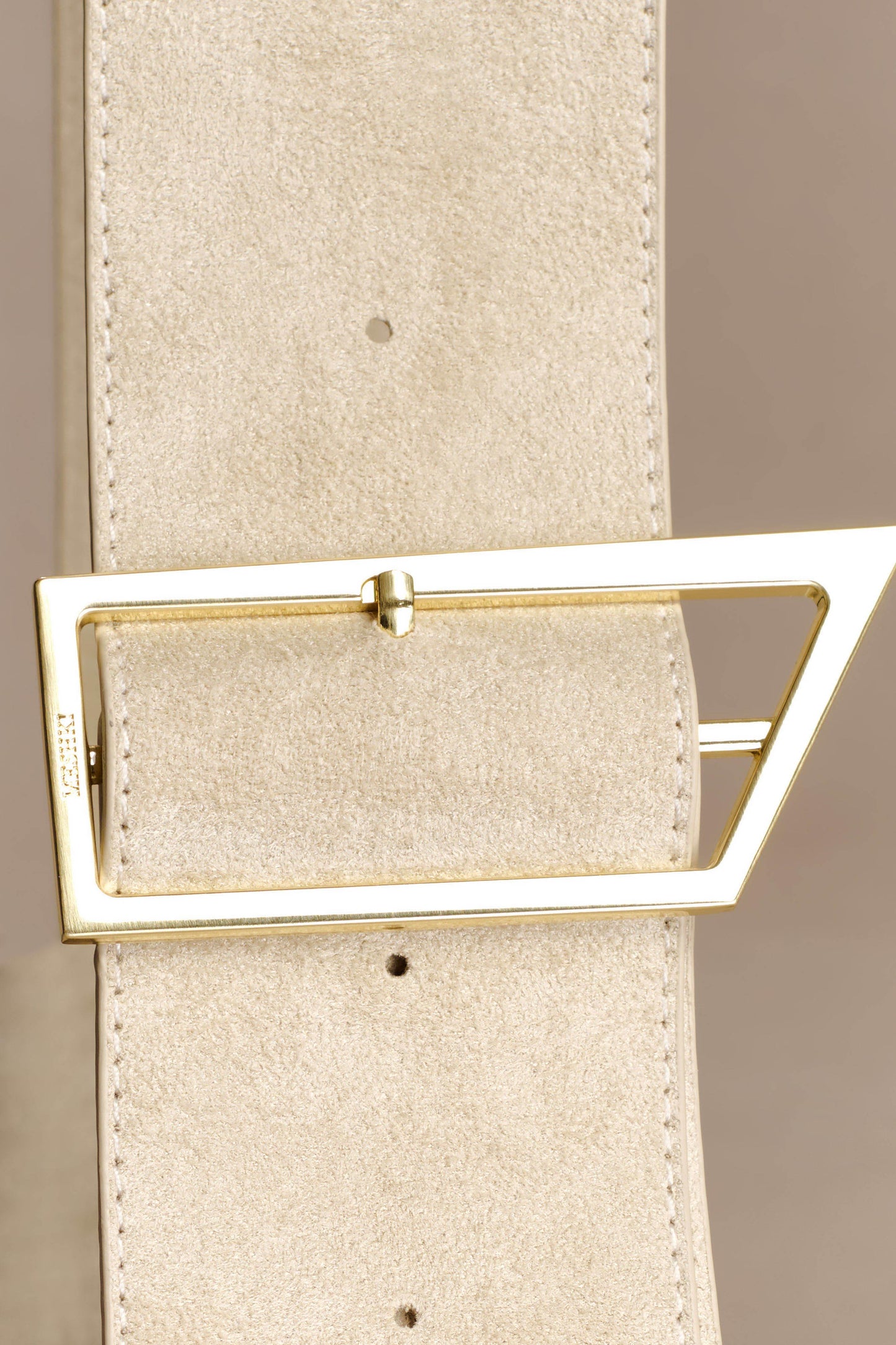 Maria Faux Suede Shoulder Bag - Stone