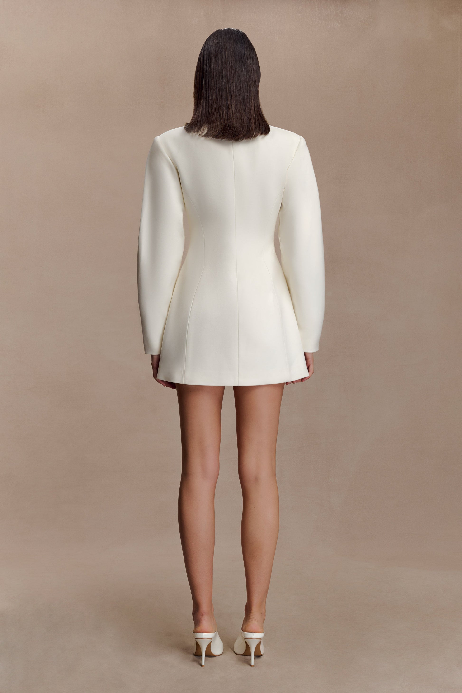 Beatrice Blazer Mini Dress / Ivory | Meshki | Xs Beatrice Blazer Mini Dress / Ivory | Meshki | Xs