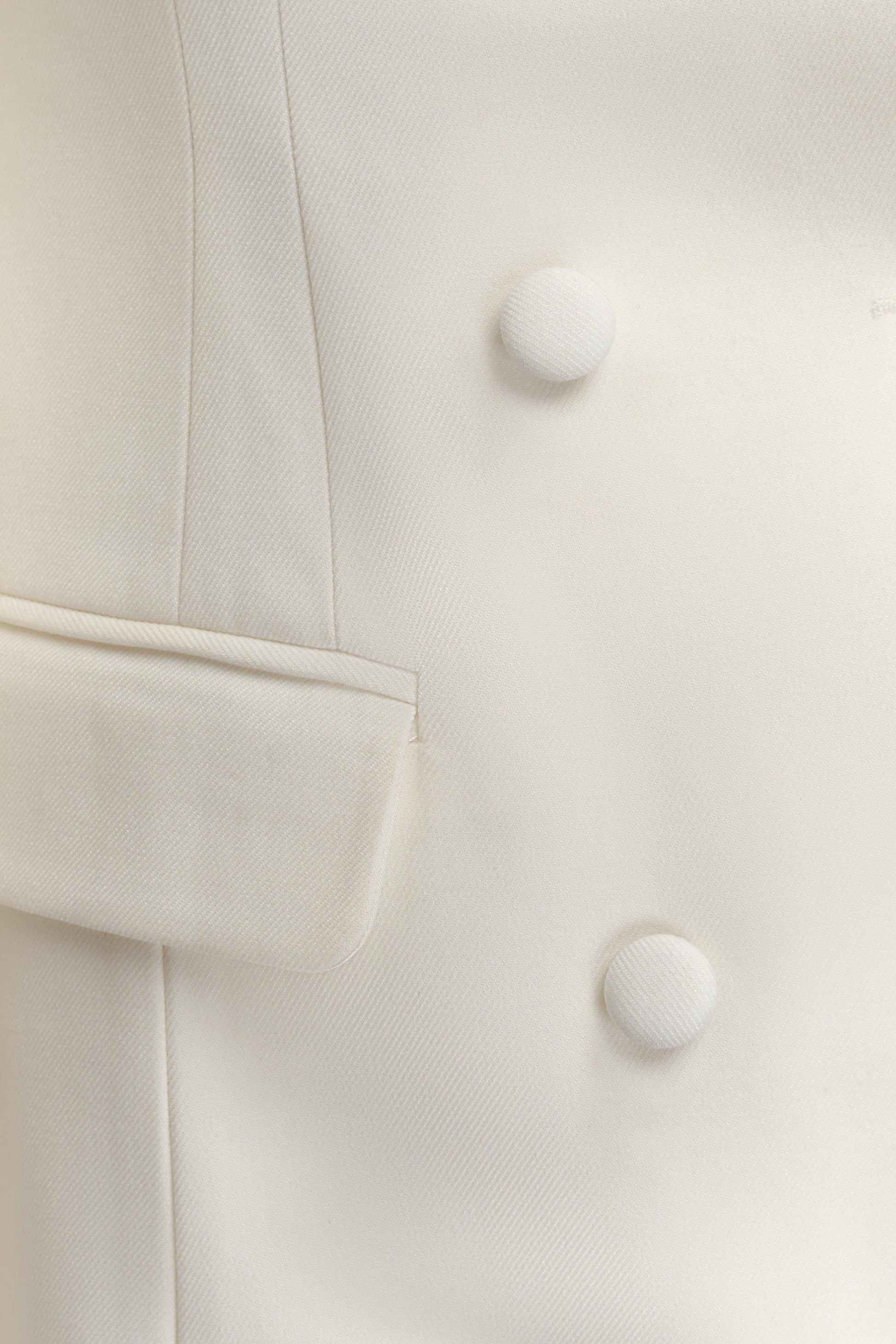 Beatrice Blazer Mini Dress - Ivory #7