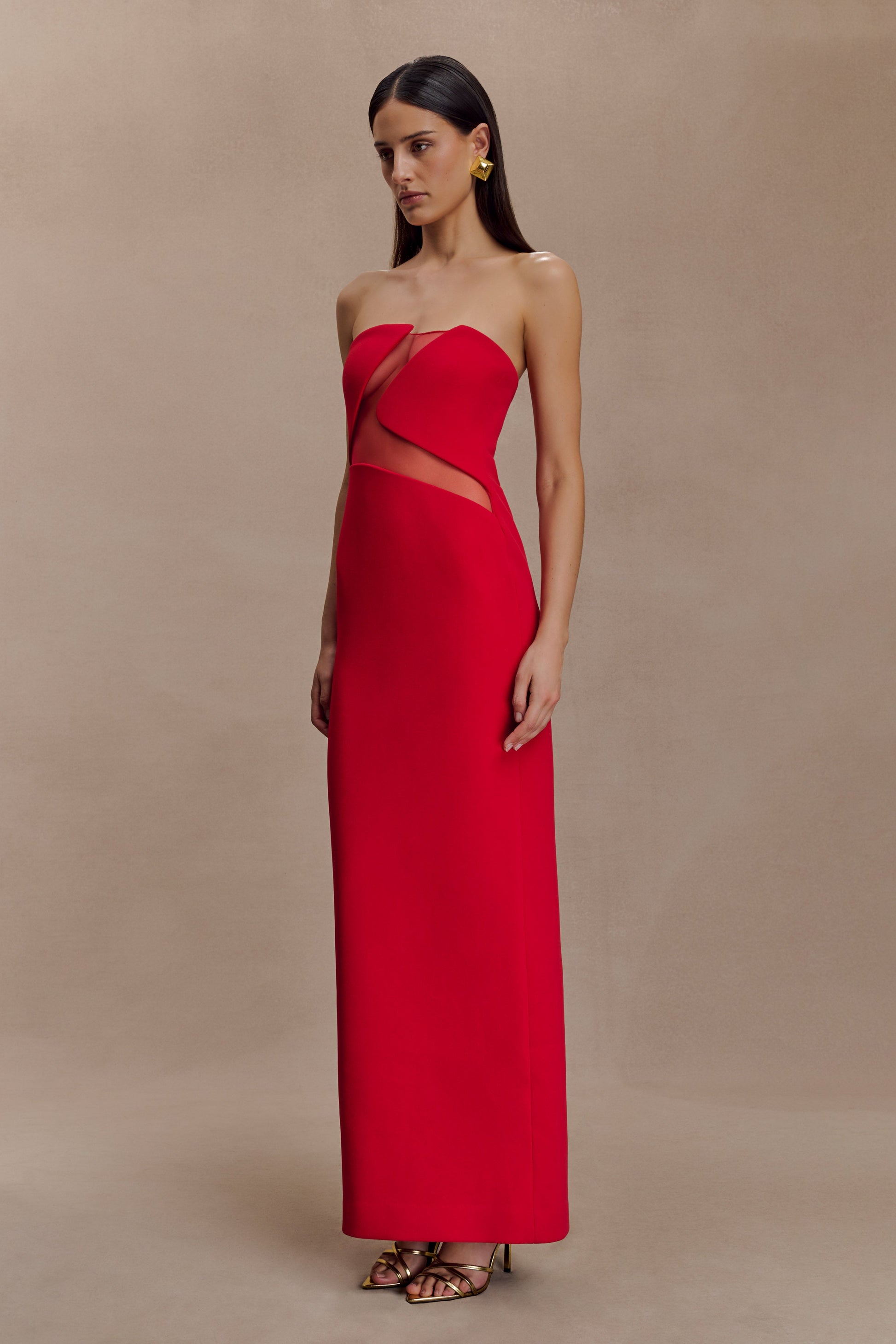 Lianne Strapless Maxi Dress / Red | MESHKI | M Lianne Strapless Maxi Dress / Red | MESHKI | M