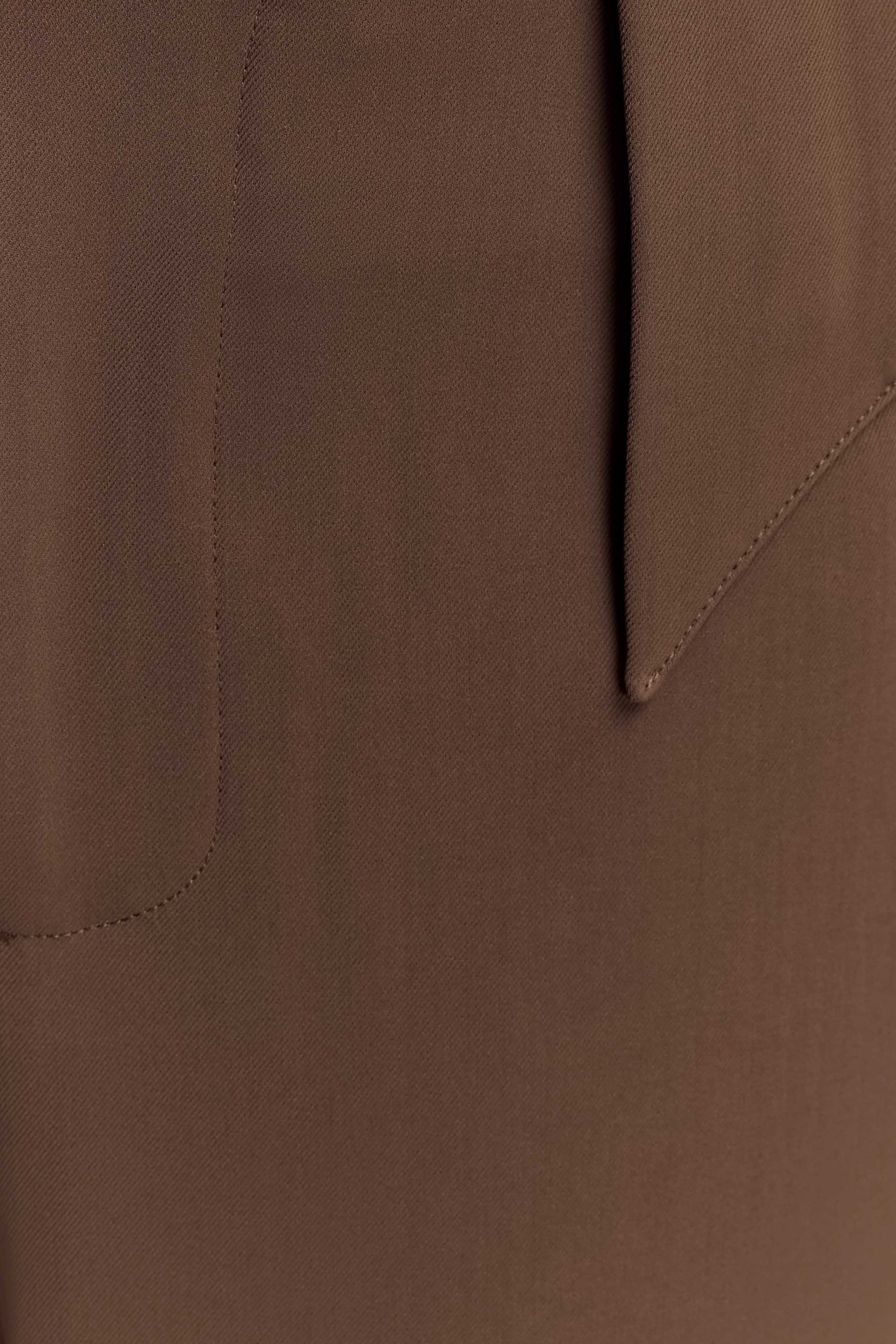 Arlo Wide Leg Suiting Trouser - Cacao Brown #6