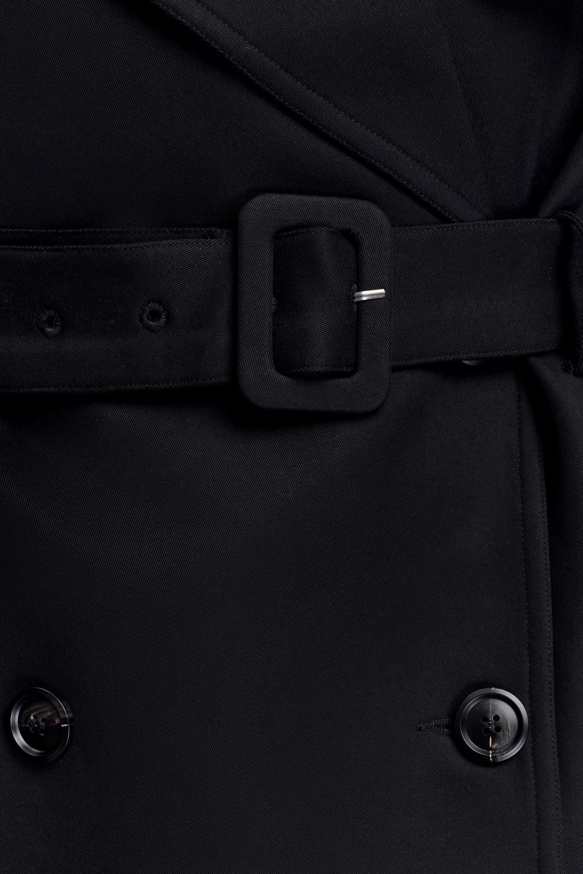 Alden Short Trench Jacket - Black #8