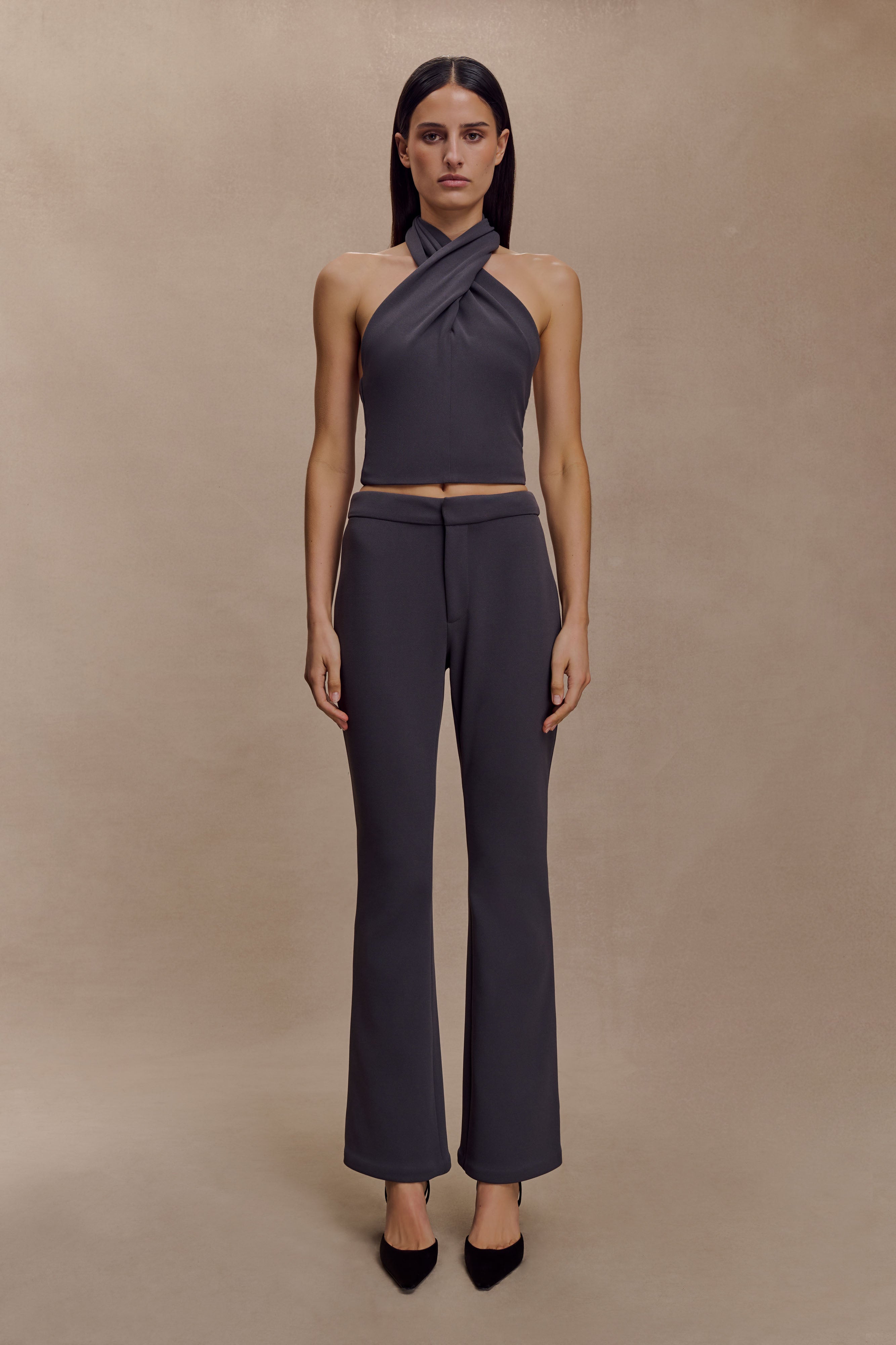 Marion Cross Over Top - Charcoal Shadow | MESHKI US