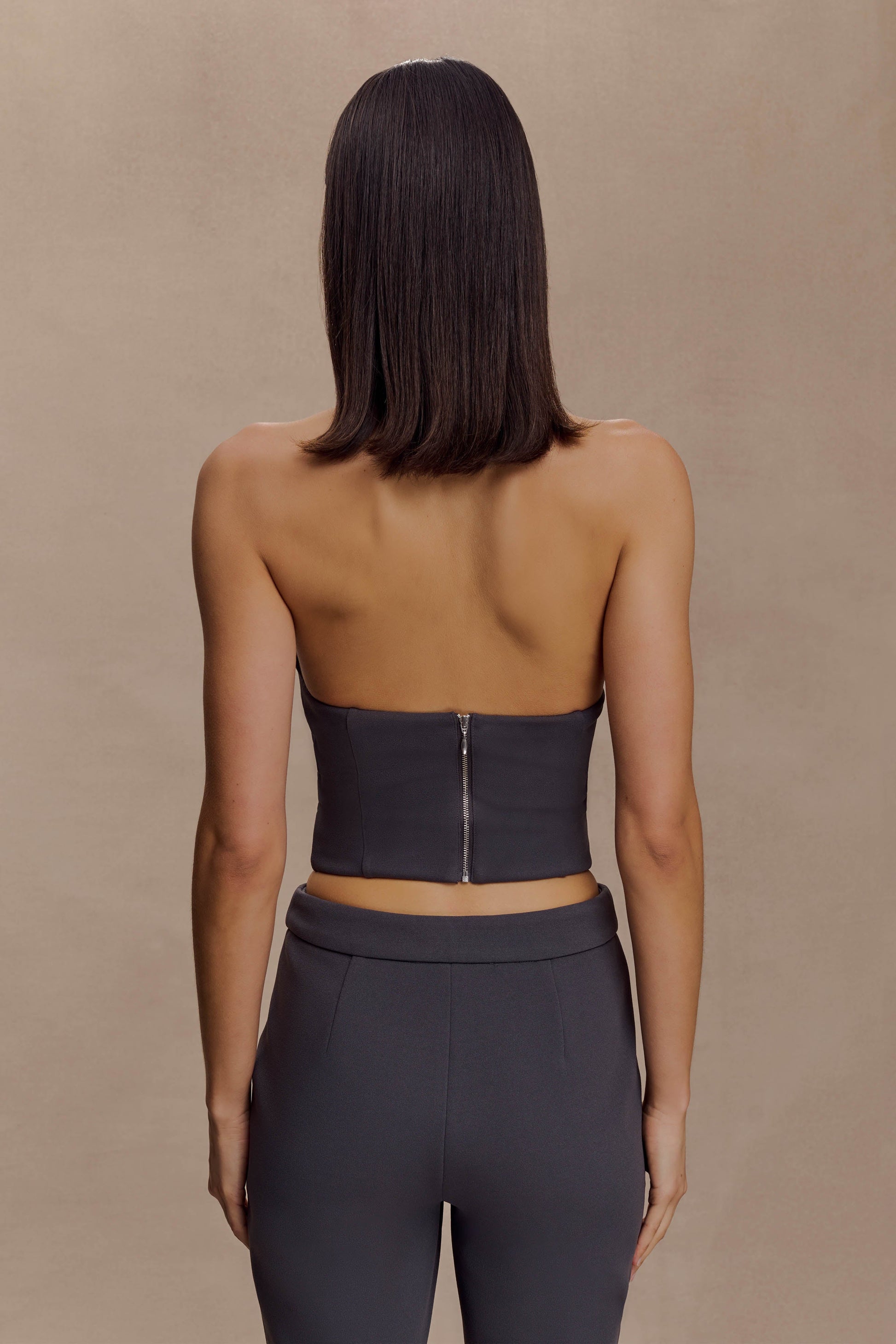 Marion Cross Over Top - Charcoal Shadow #5