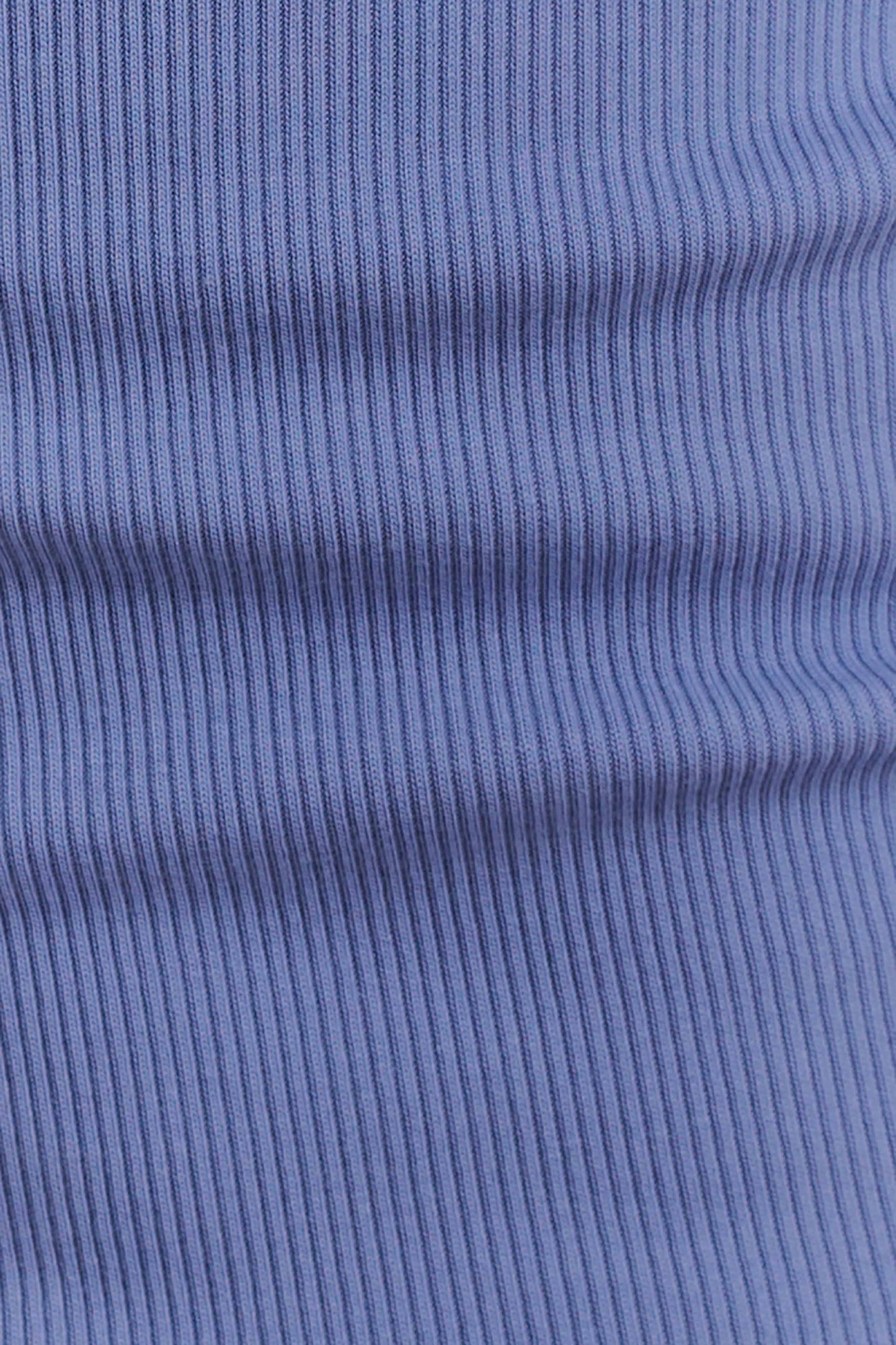 Aisling Ribbed Square Neck Sleeveless Top - Cornflower Blue