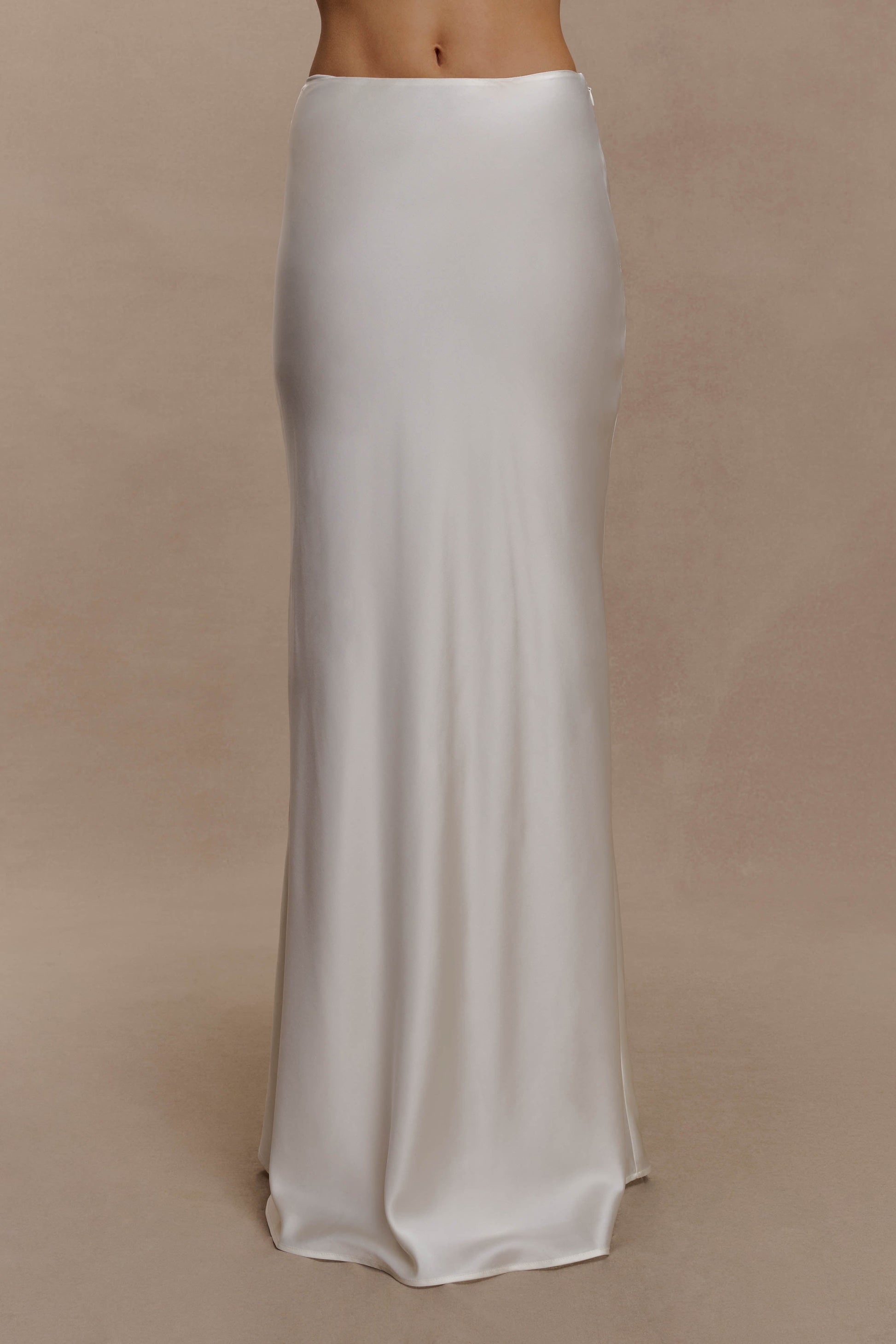 Sabrina Silk Blend Maxi Skirt - Ivory #7
