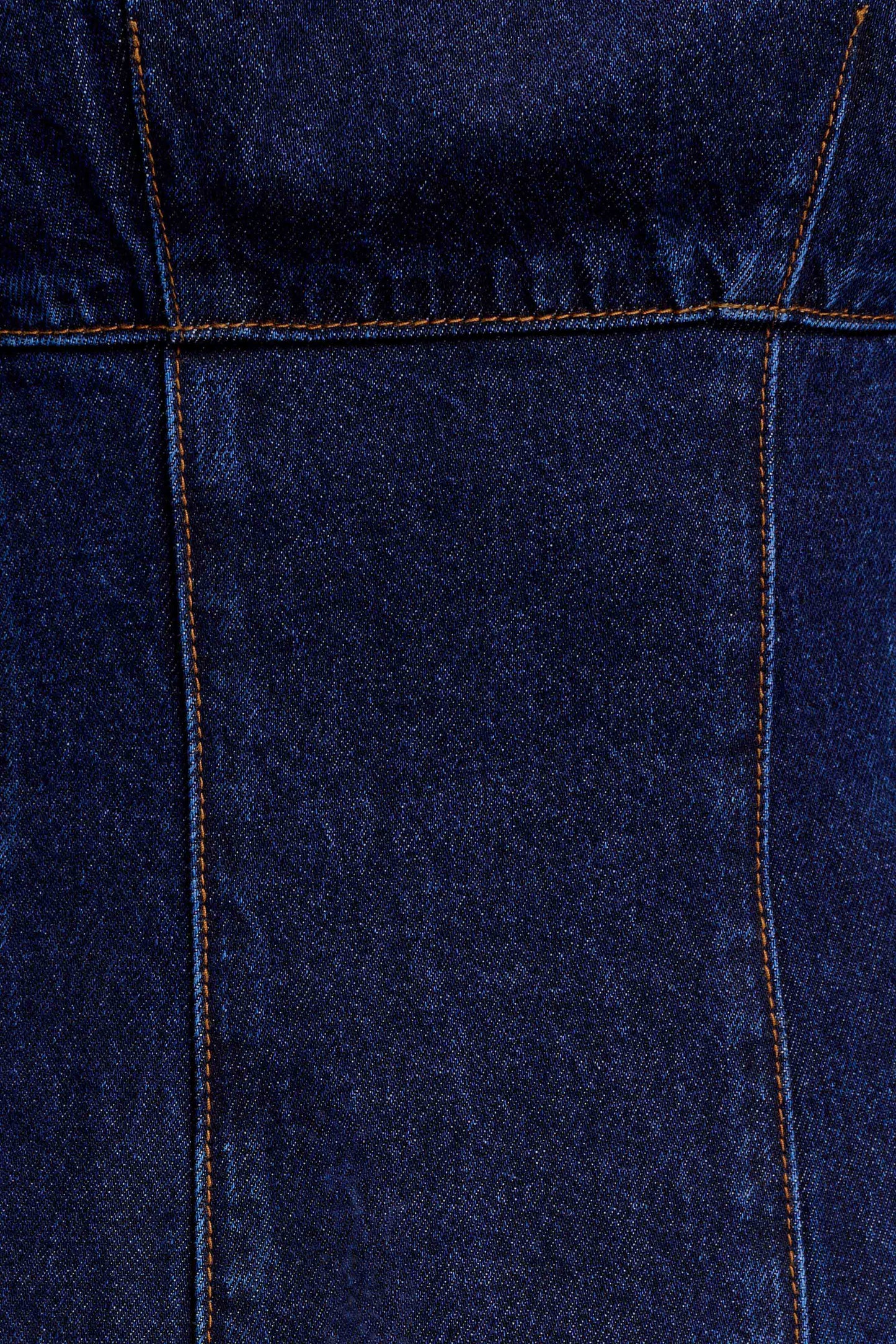 Cosmala Denim Long Sleeve Mini Dress - Indigo Blue