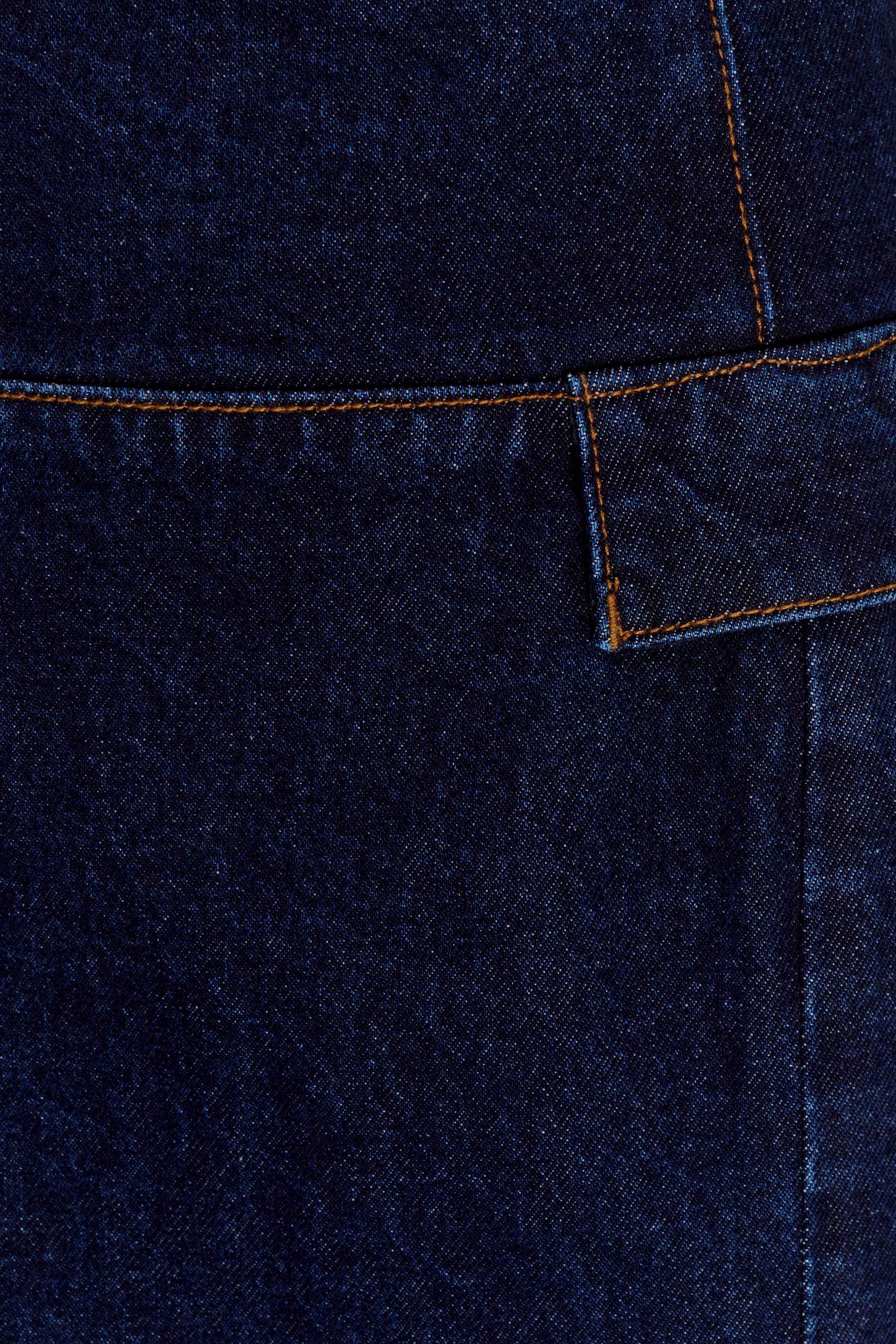 Maylena High Rise Denim Maxi Skirt - Indigo Blue #8