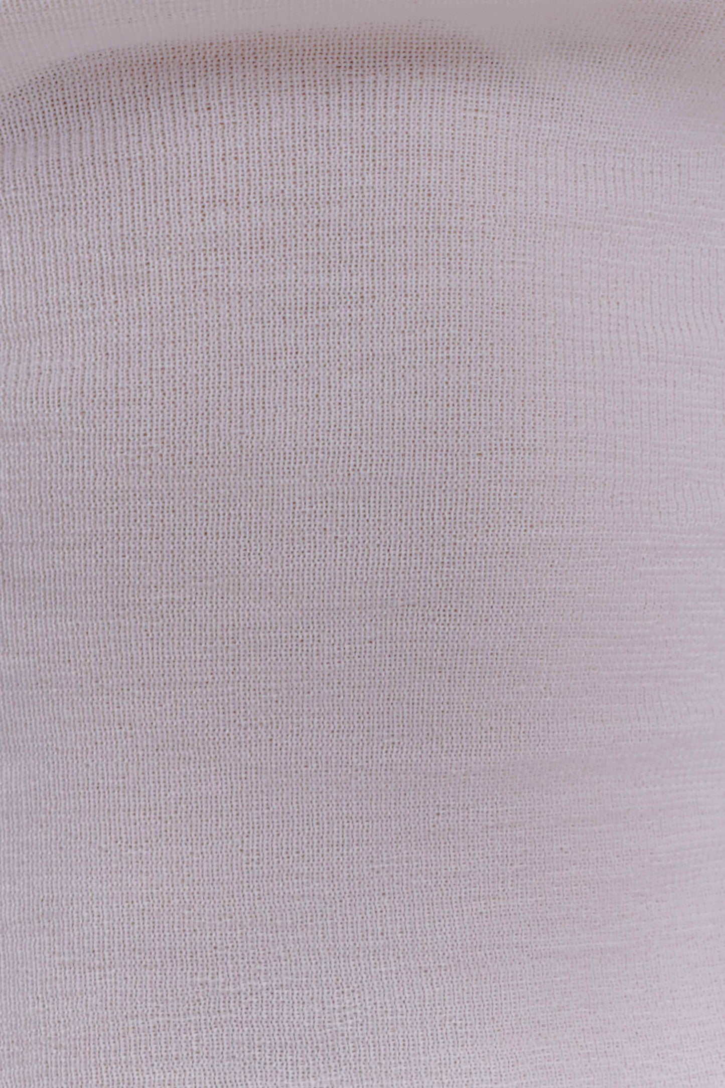 Paedyn Merino Wool Ribbed Long Sleeve Top - Ivory