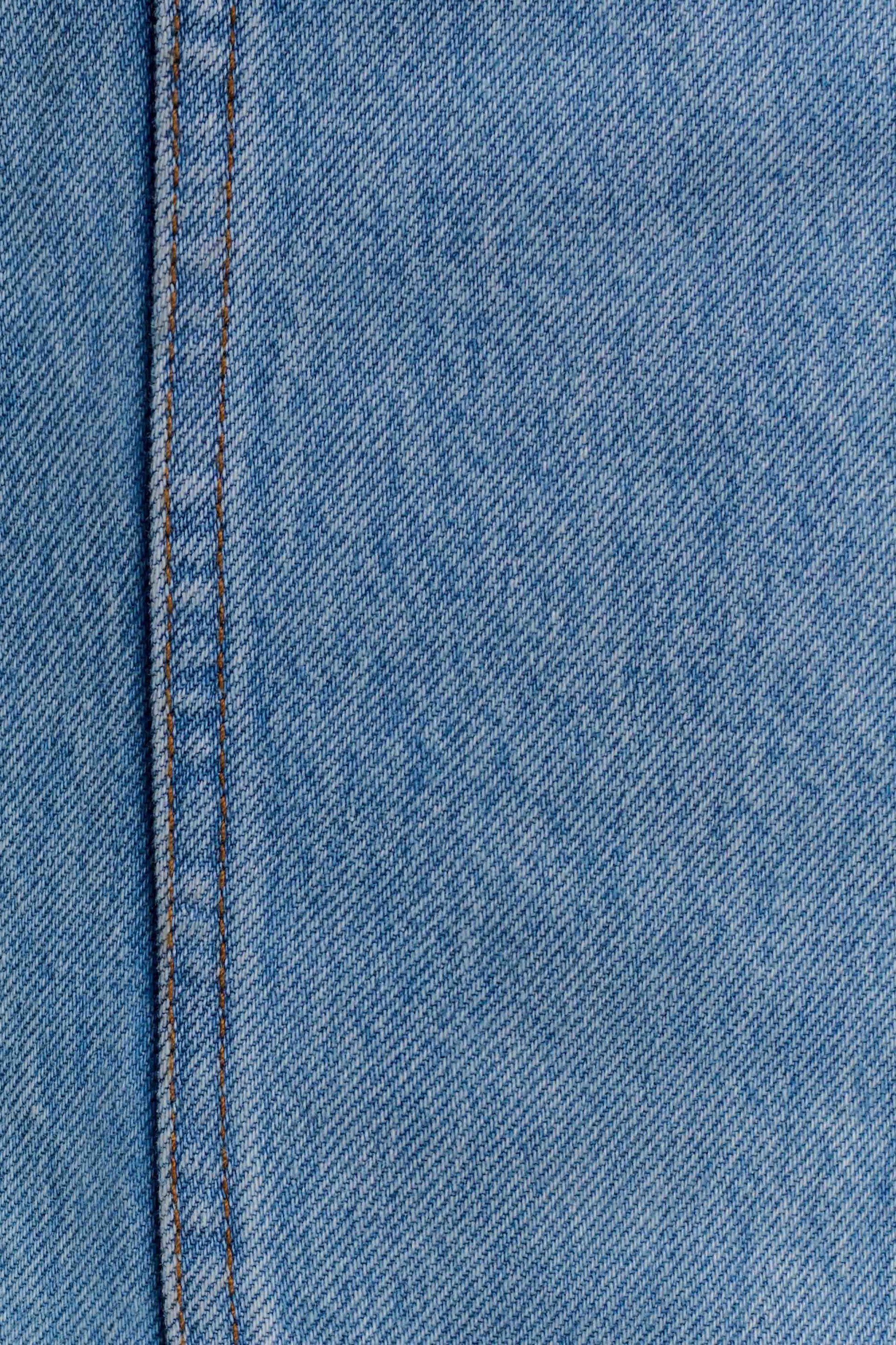 Meadow Denim Corset Halter Top - Classic Blue #8