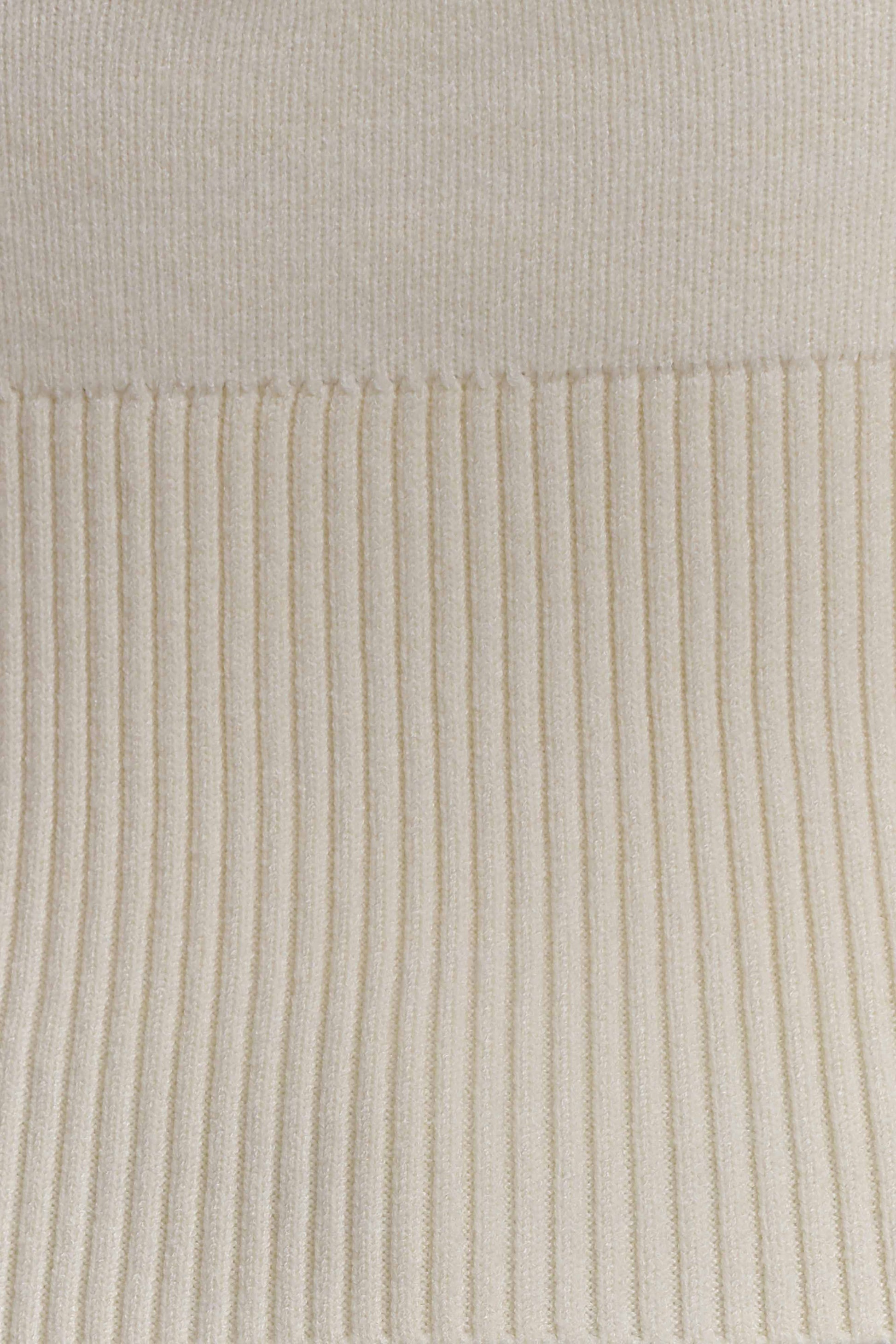 Carley Off Shoulder Knit Top - Ivory #7