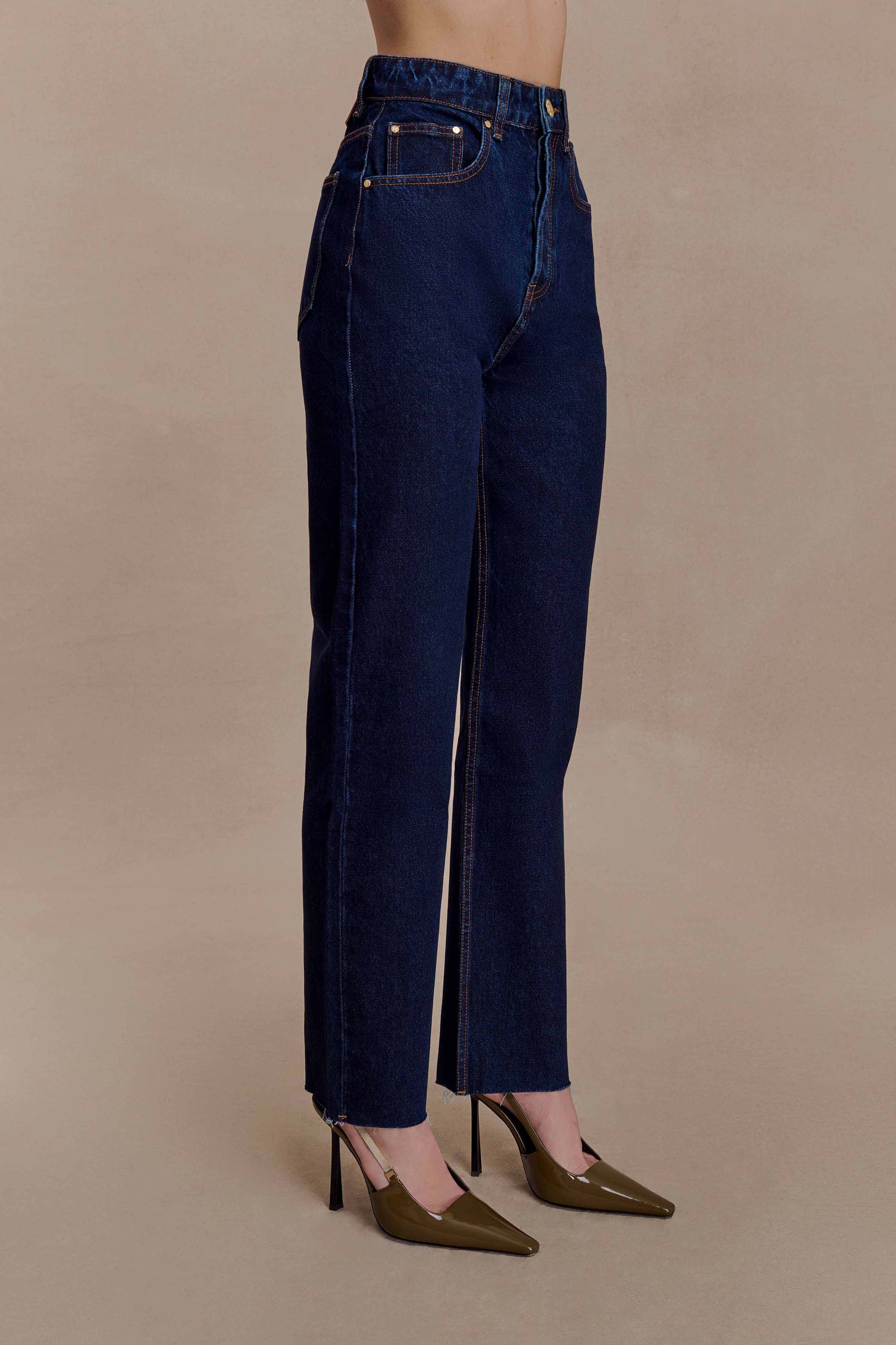 Tina Mom Jean - Indigo Blue #6