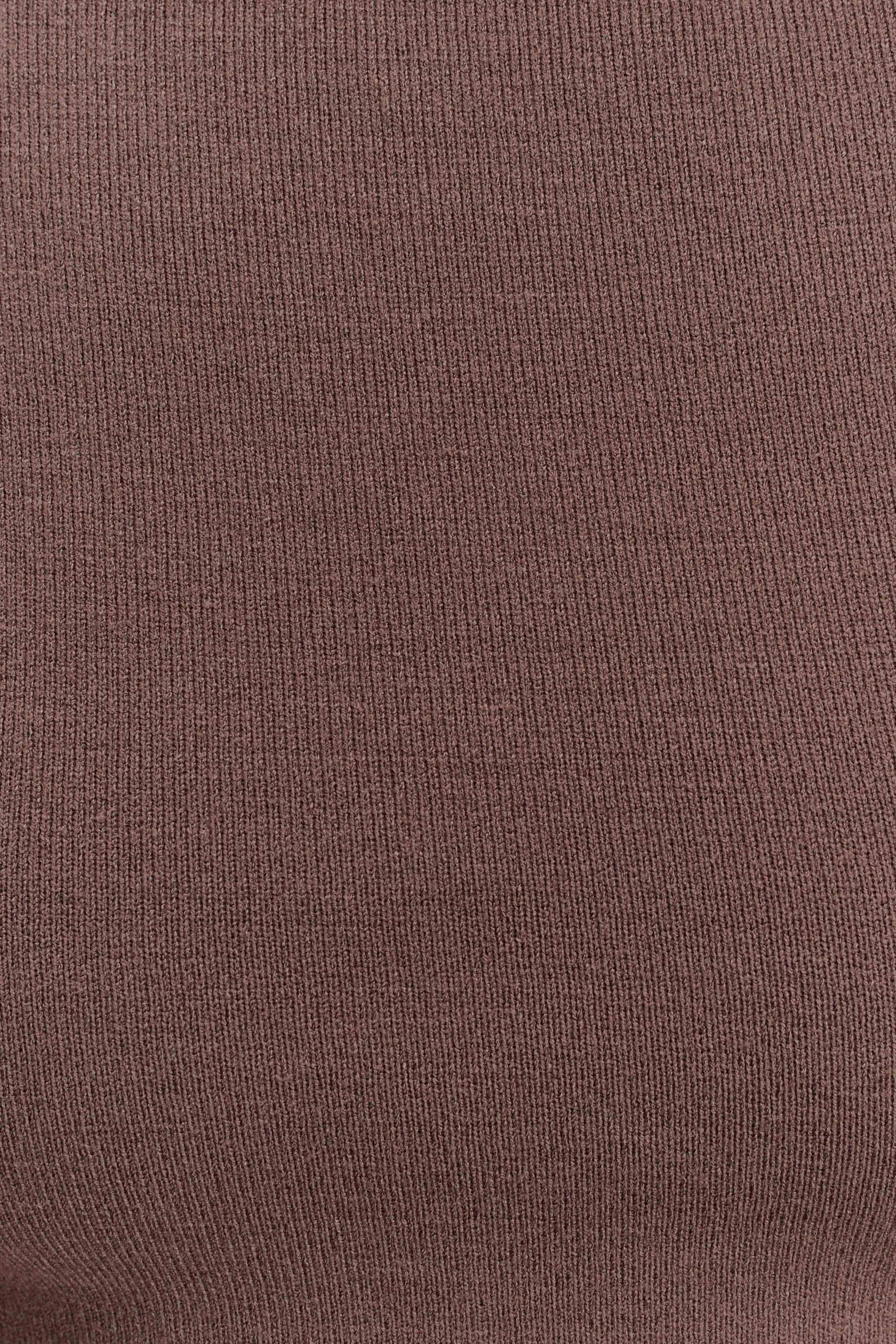 Carley Off Shoulder Knit Top - Cacao Brown #6