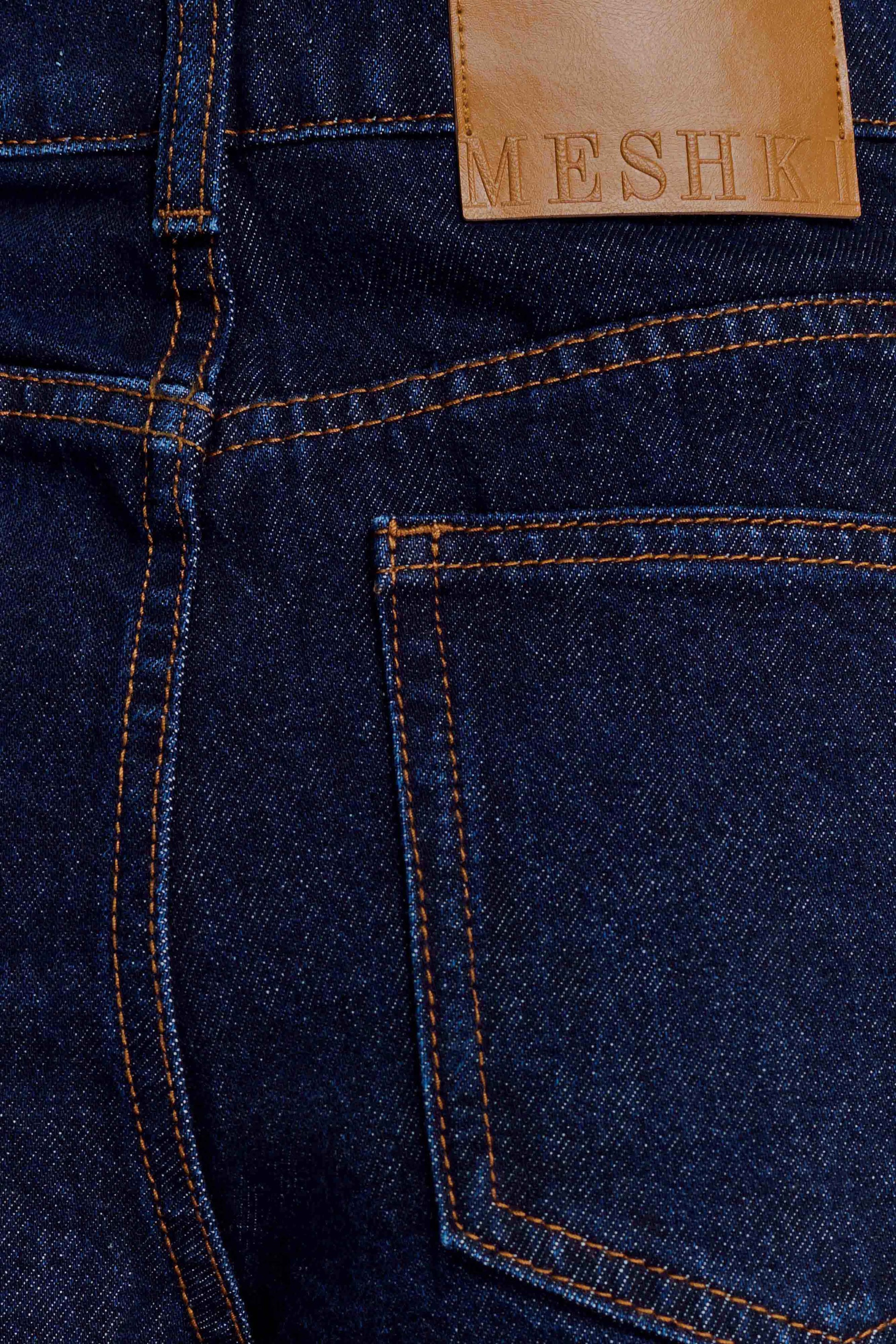 Carlene Cuffed Denim Shorts - Indigo Blue #8