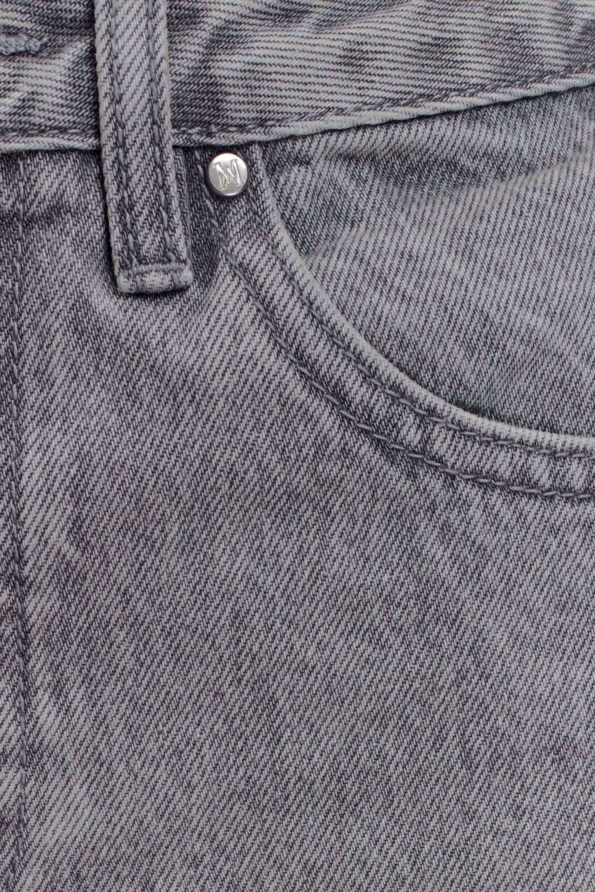 Georgette Mid Rise Paneled Denim Jeans - Grey #10