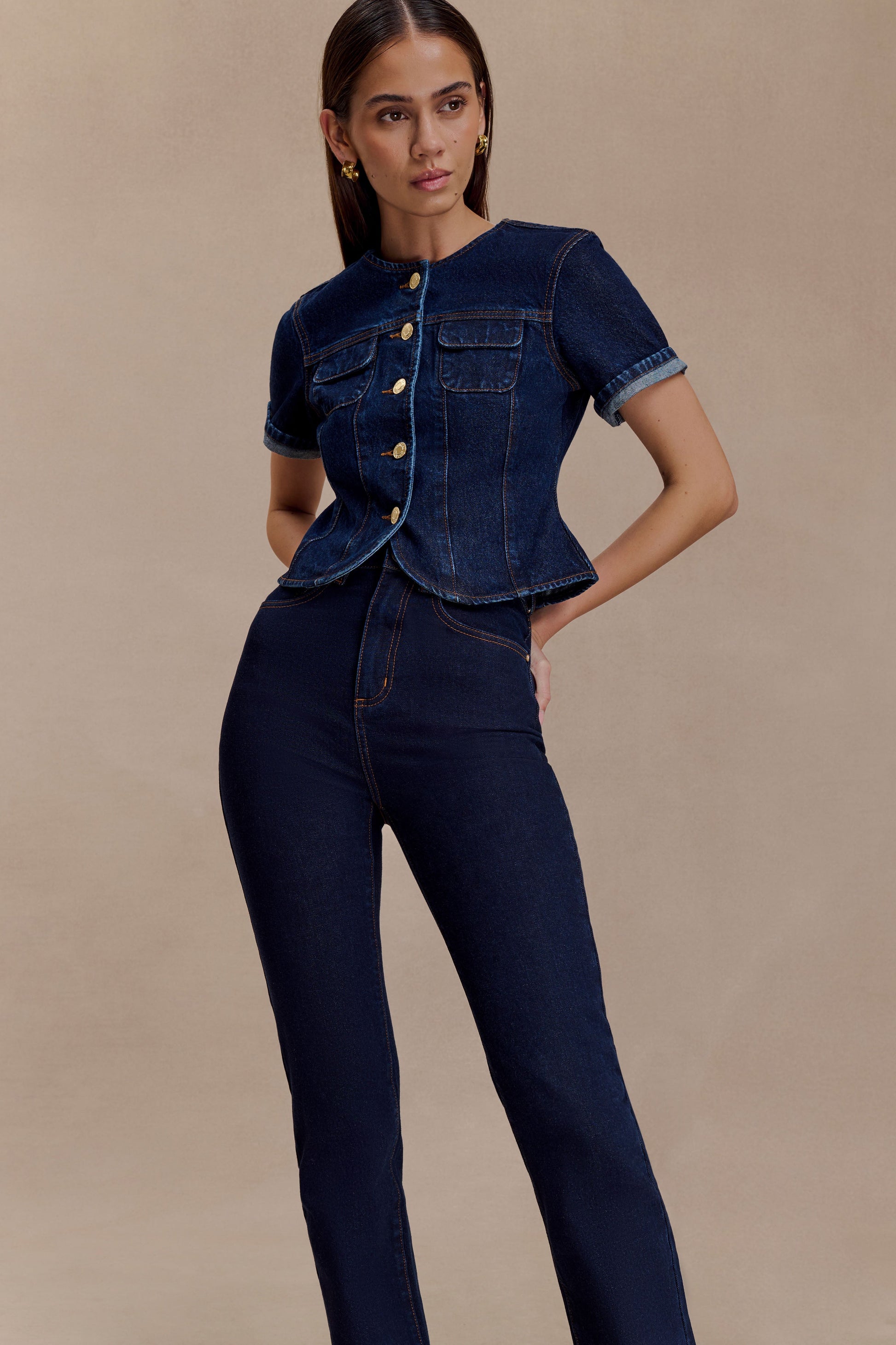 Janessa Skinny Denim Jeans- Indigo Blue #8