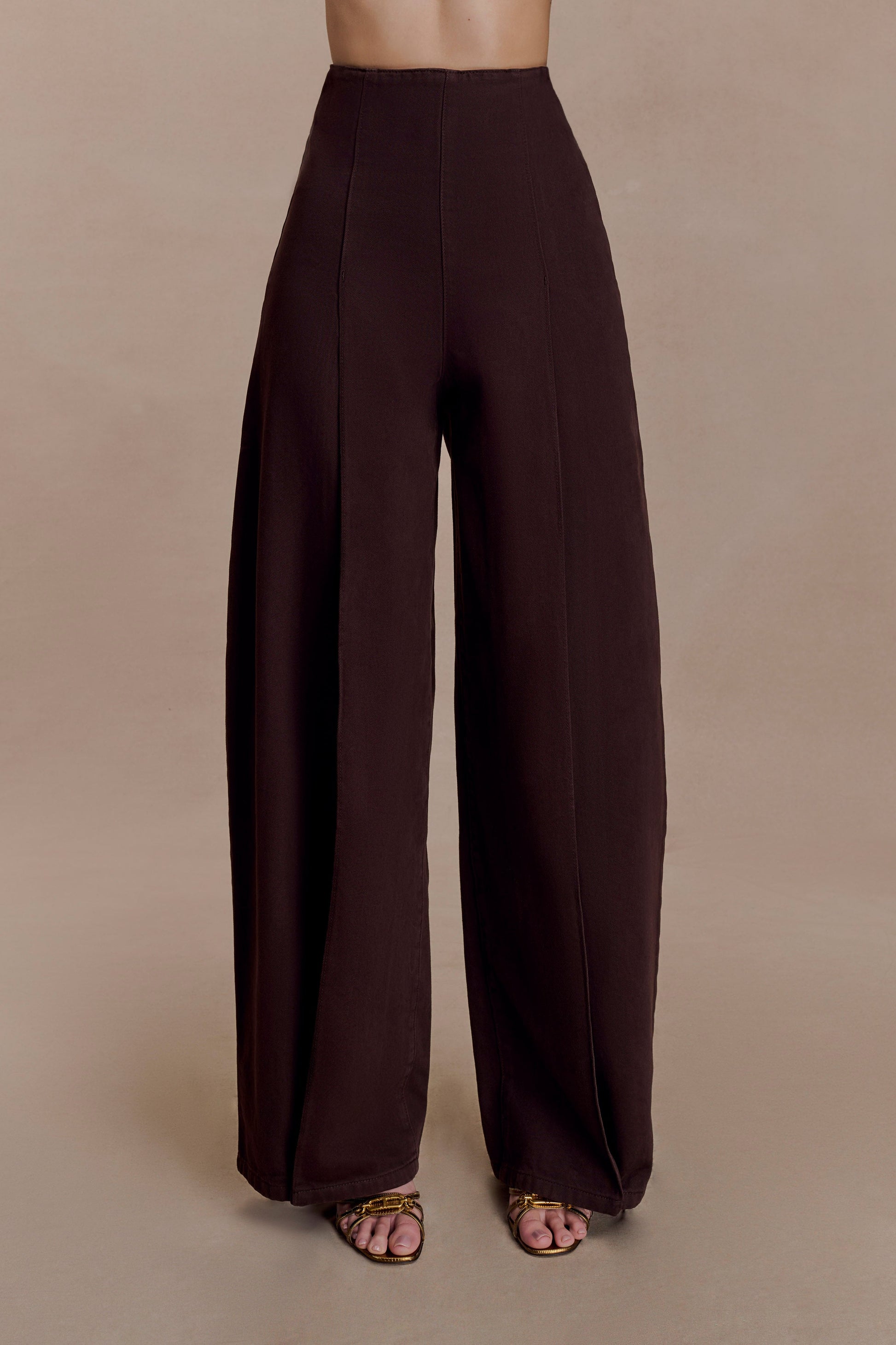 Beatrix High Rise Denim Jeans - Chocolate #9